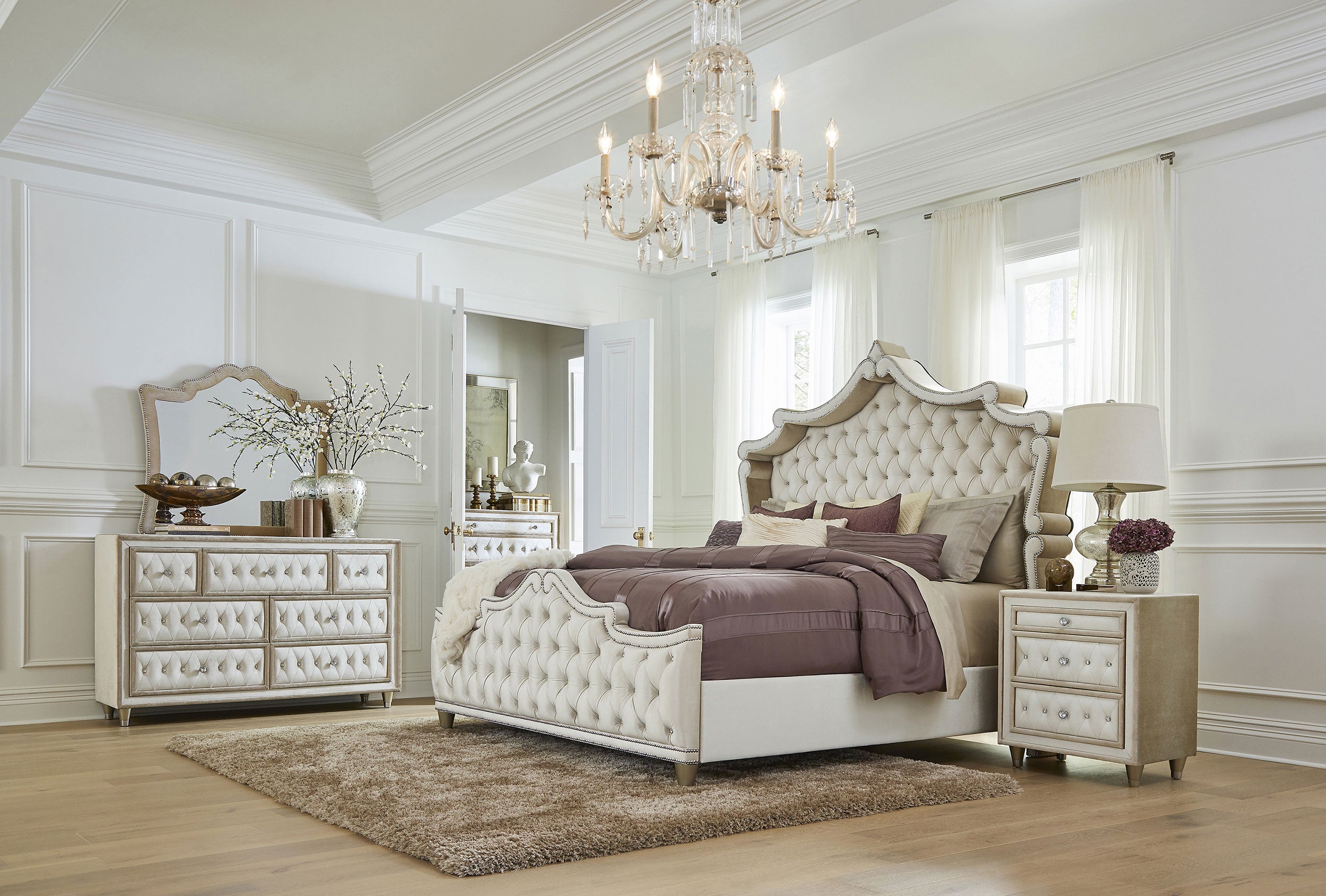 Antonella Bedroom Set - Ideal Furniture (Fresno,CA)