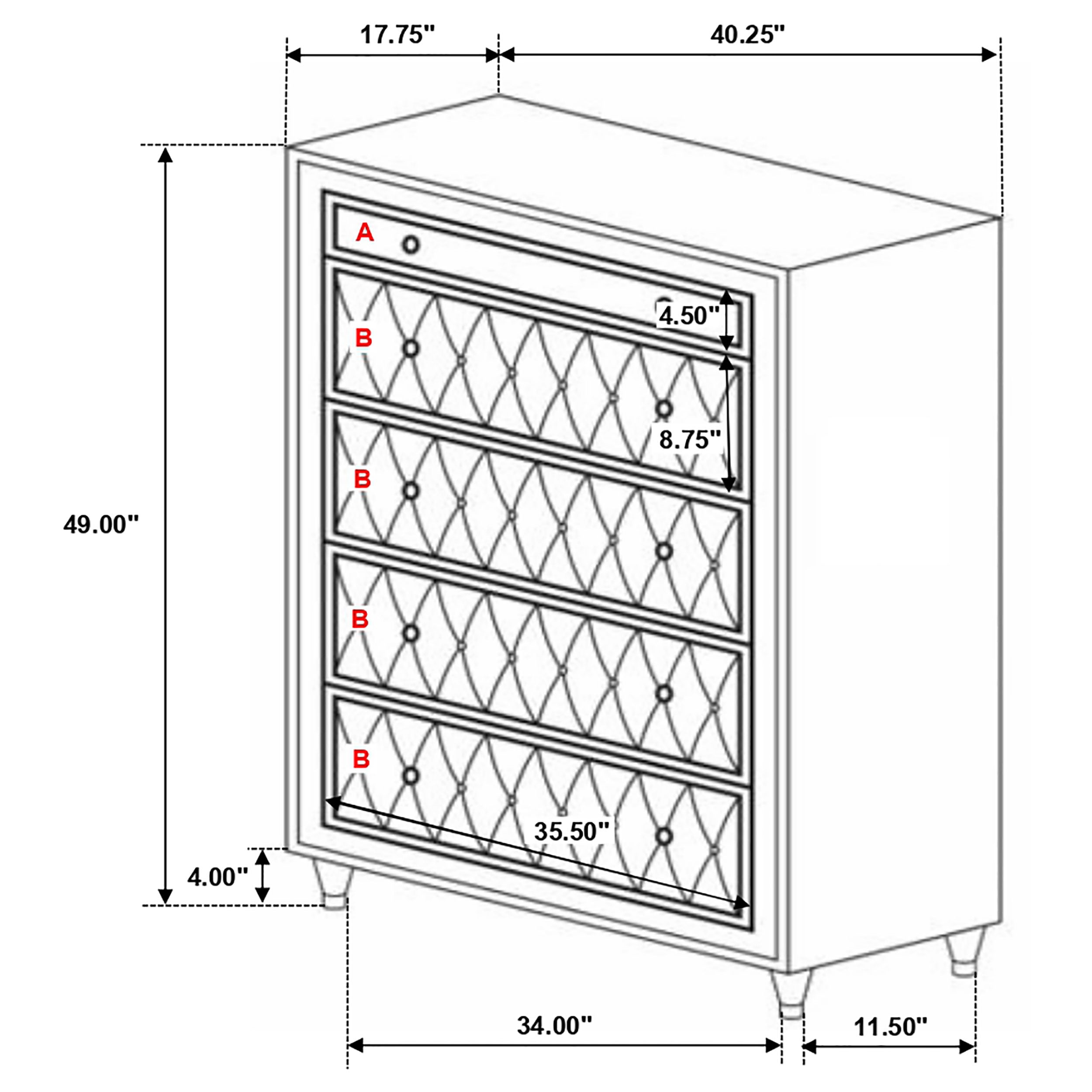 Antonella Bedroom Set - Ideal Furniture (Fresno,CA)