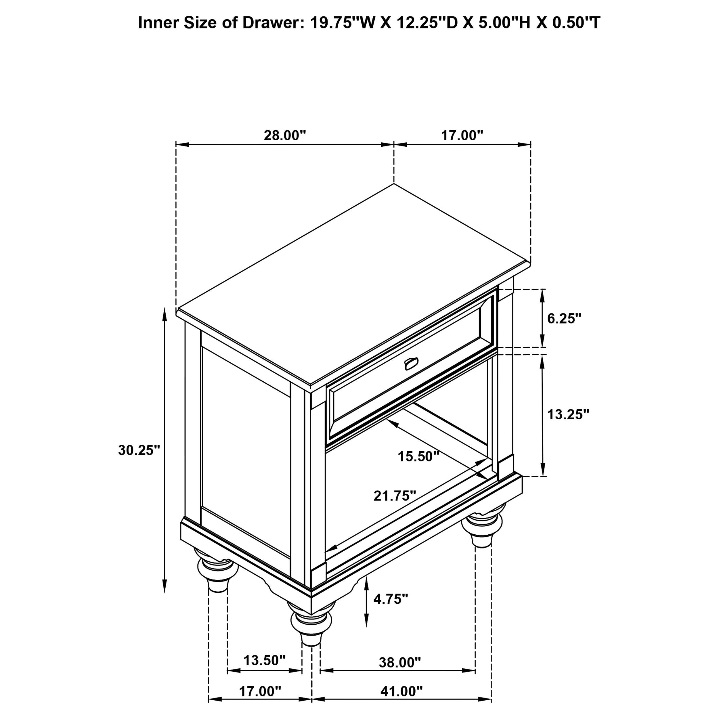 Andover Nightstand - Ideal Furniture (Fresno,CA)
