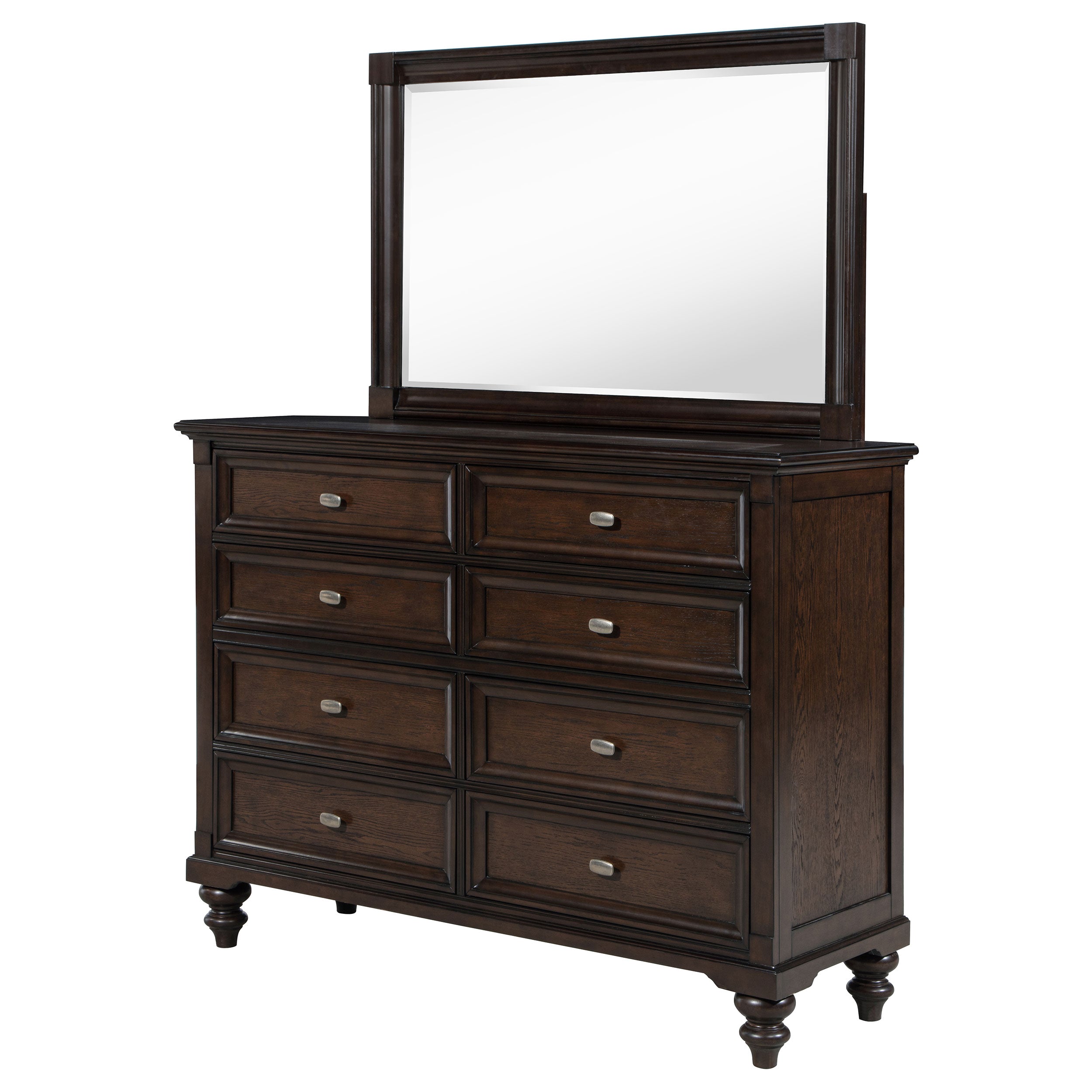 Andover Dresser with Mirror - Ideal Furniture (Fresno,CA)