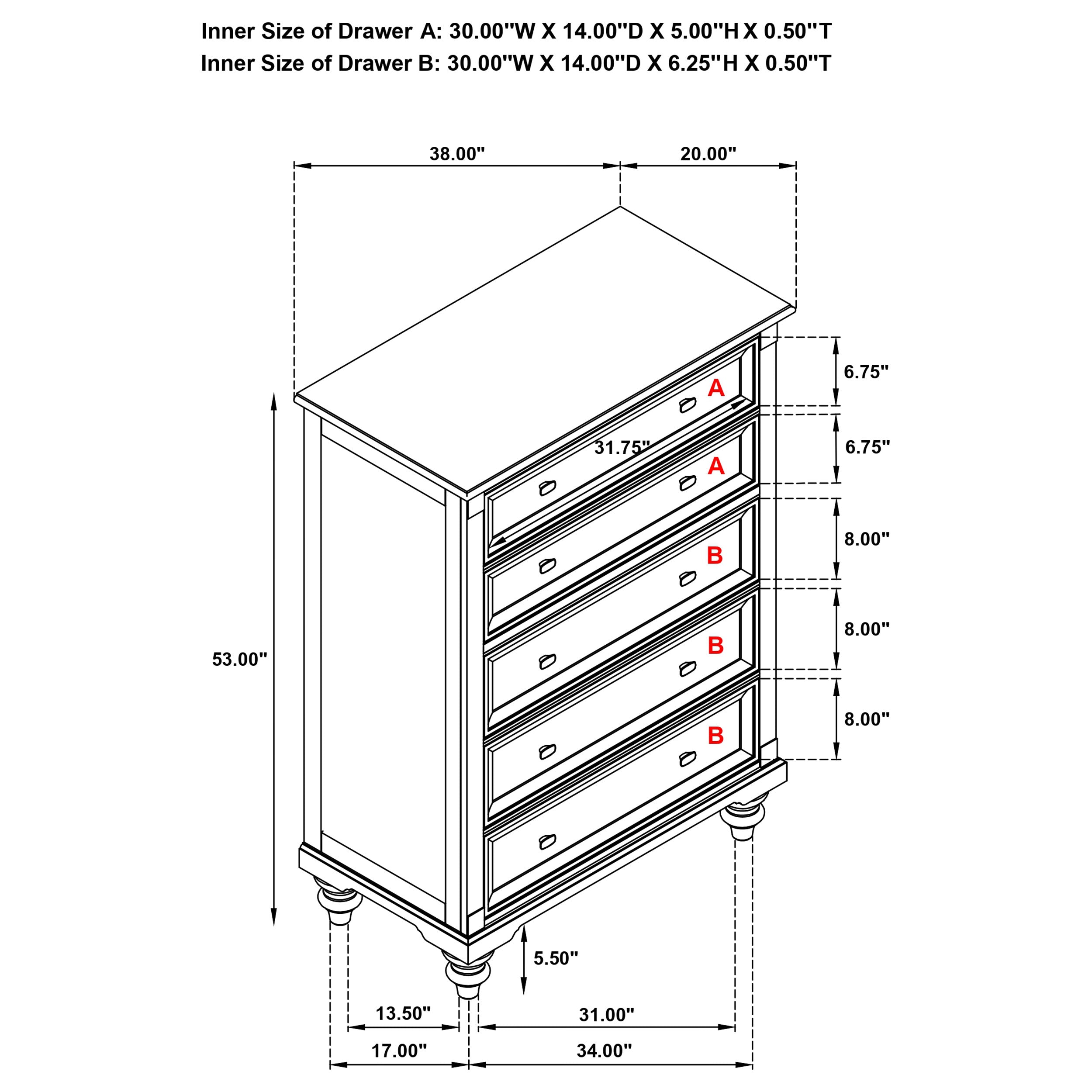 Andover Chest of Drawers - Ideal Furniture (Fresno,CA)
