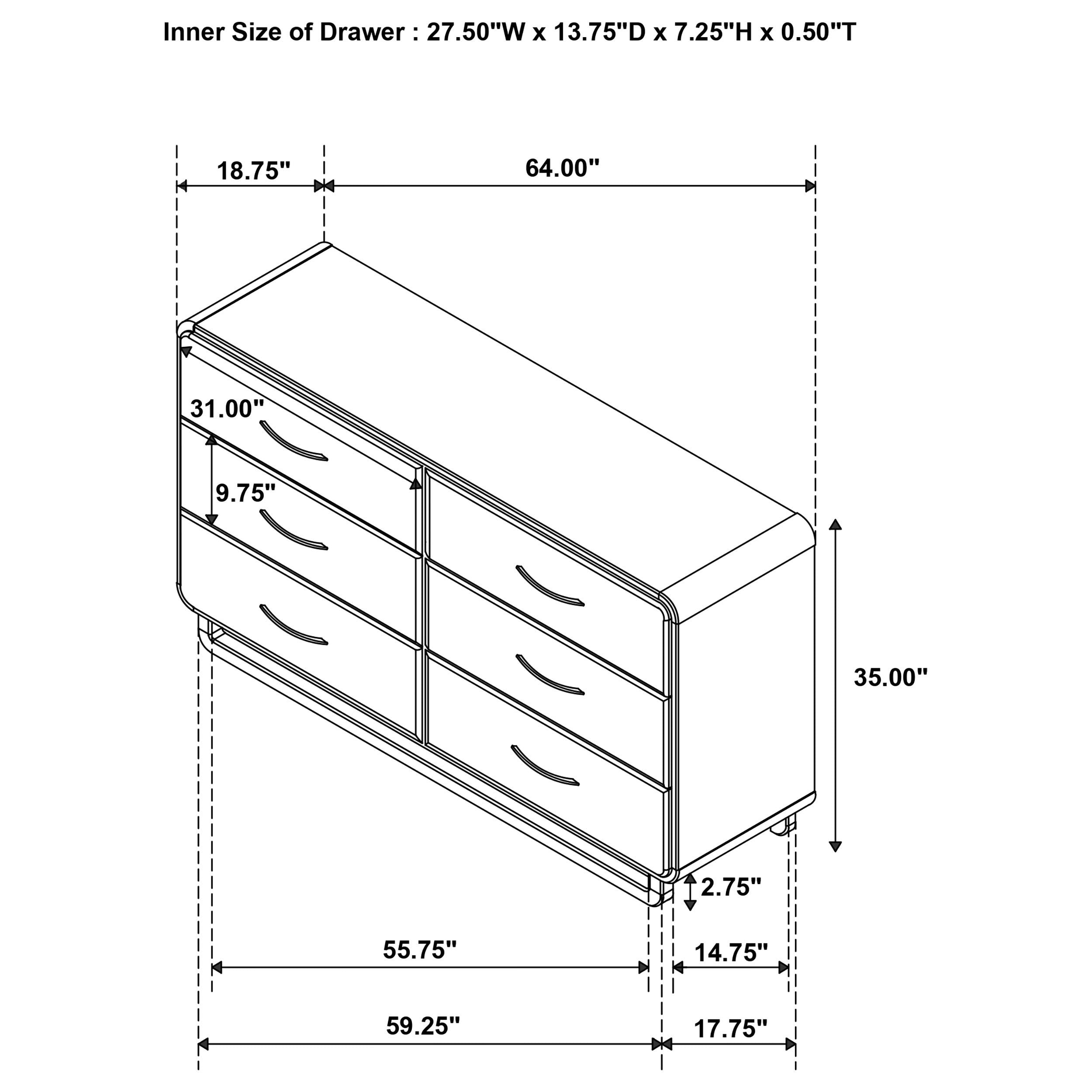Amsbury Dresser - Ideal Furniture (Fresno,CA)