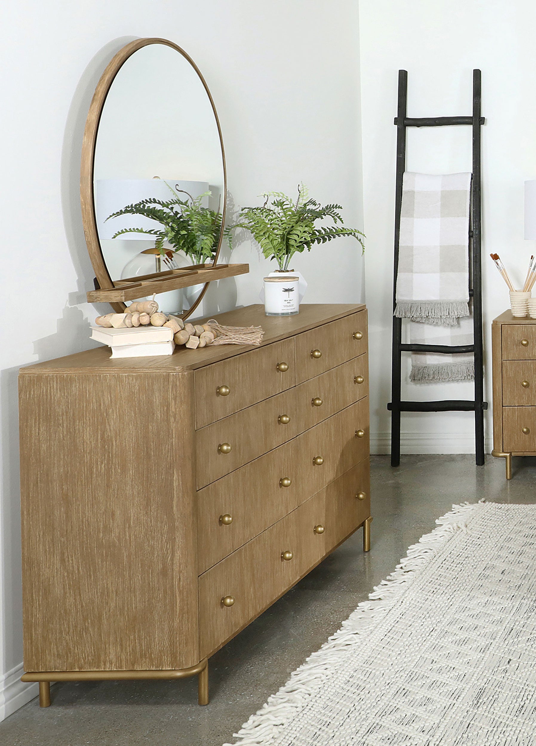 Arini Dresser with Mirror - Ideal Furniture (Fresno,CA)