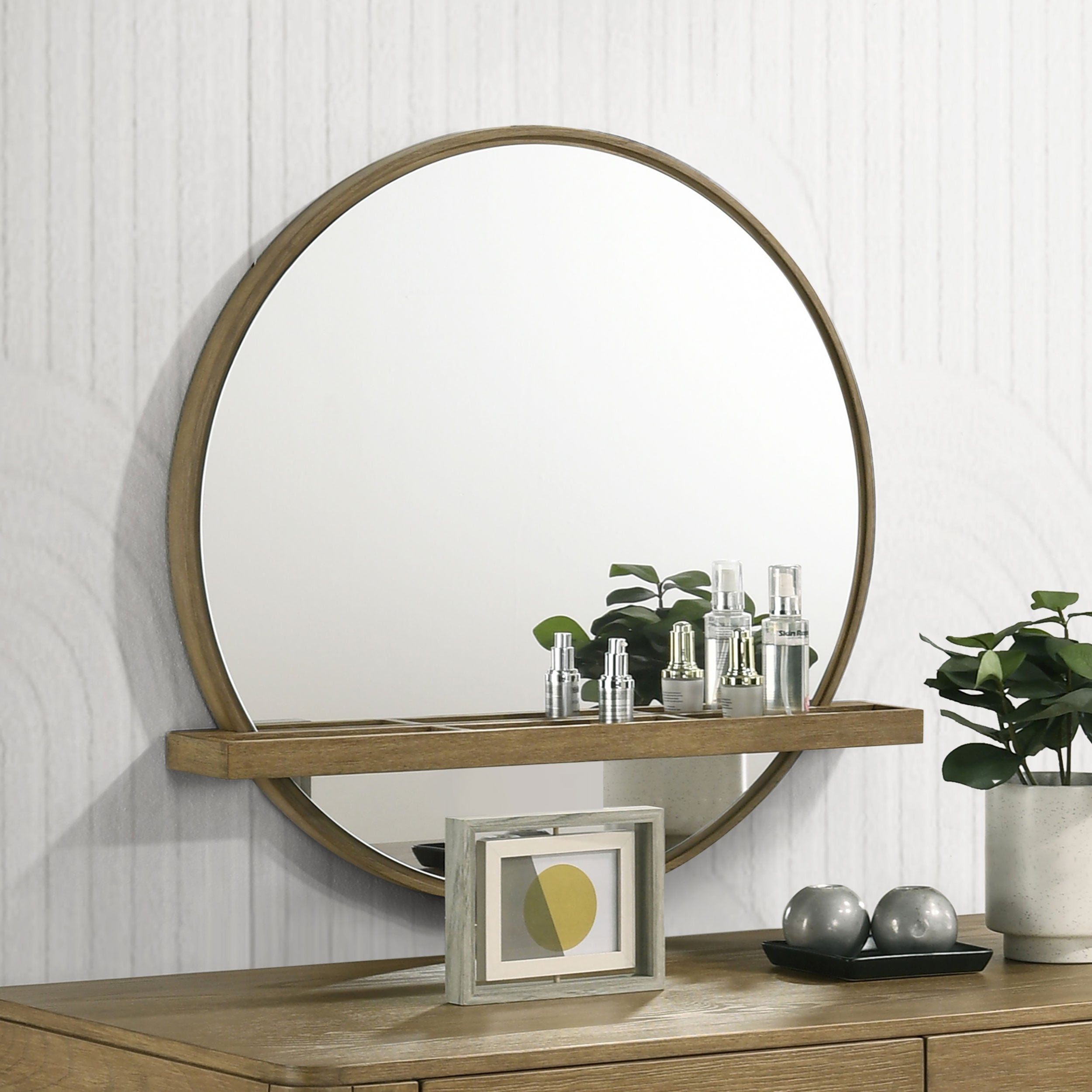 Arini Makeup Vanity Wall Mirror - Ideal Furniture (Fresno,CA)