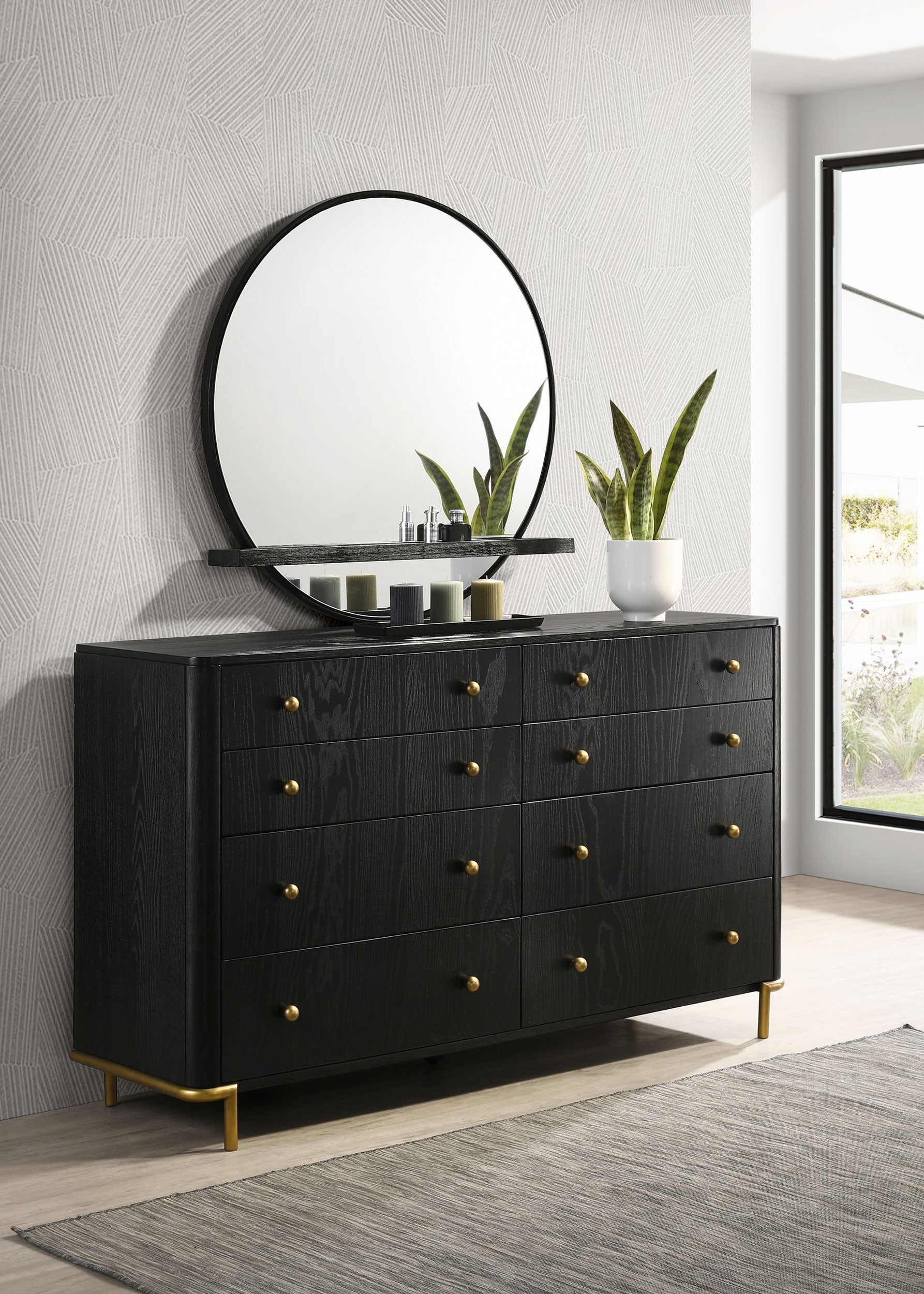 Arini Dresser with Mirror - Ideal Furniture (Fresno,CA)