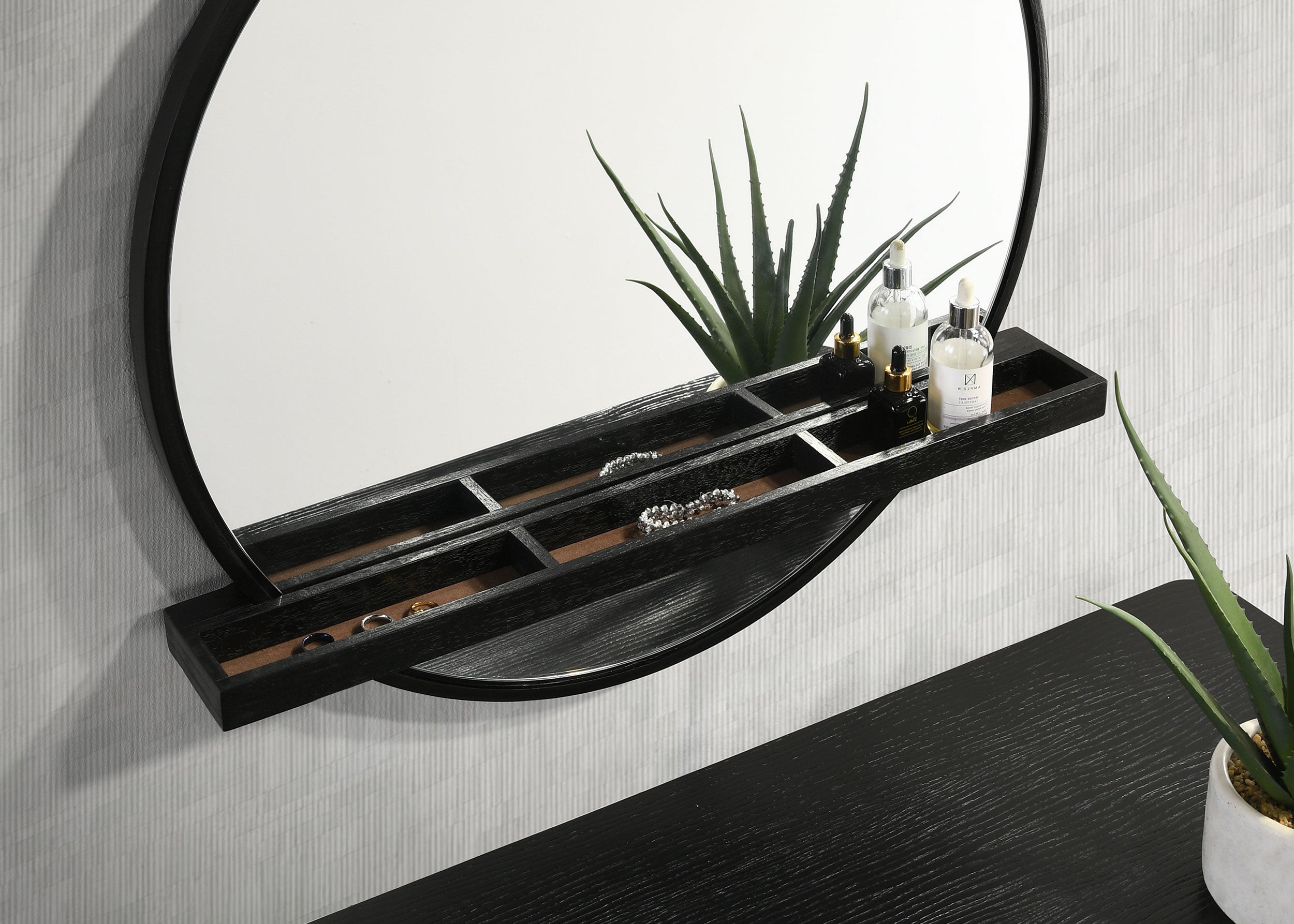 Arini Makeup Vanity Table with Wall Mirror - Ideal Furniture (Fresno,CA)