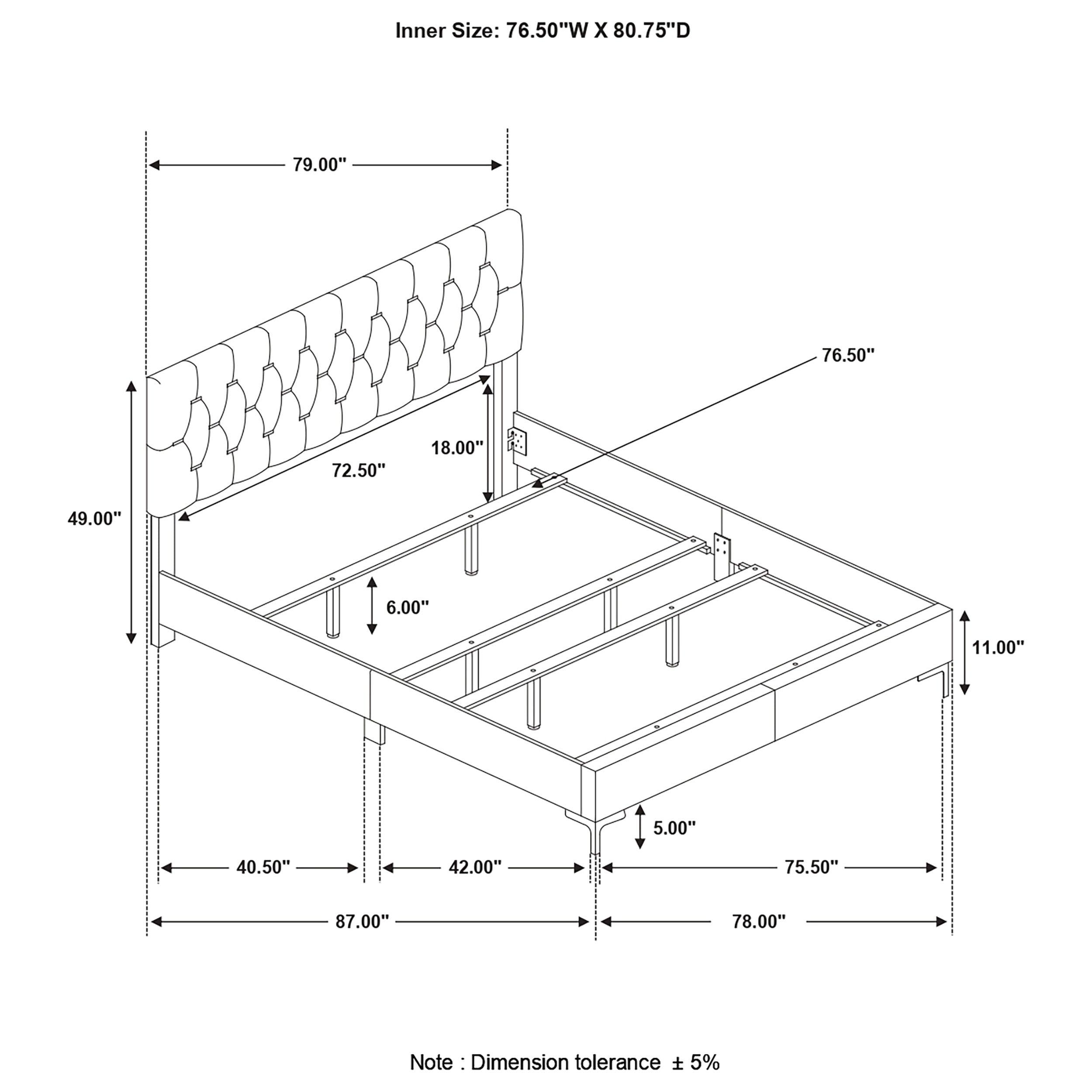 Kendall Panel Bed - Ideal Furniture (Fresno,CA)