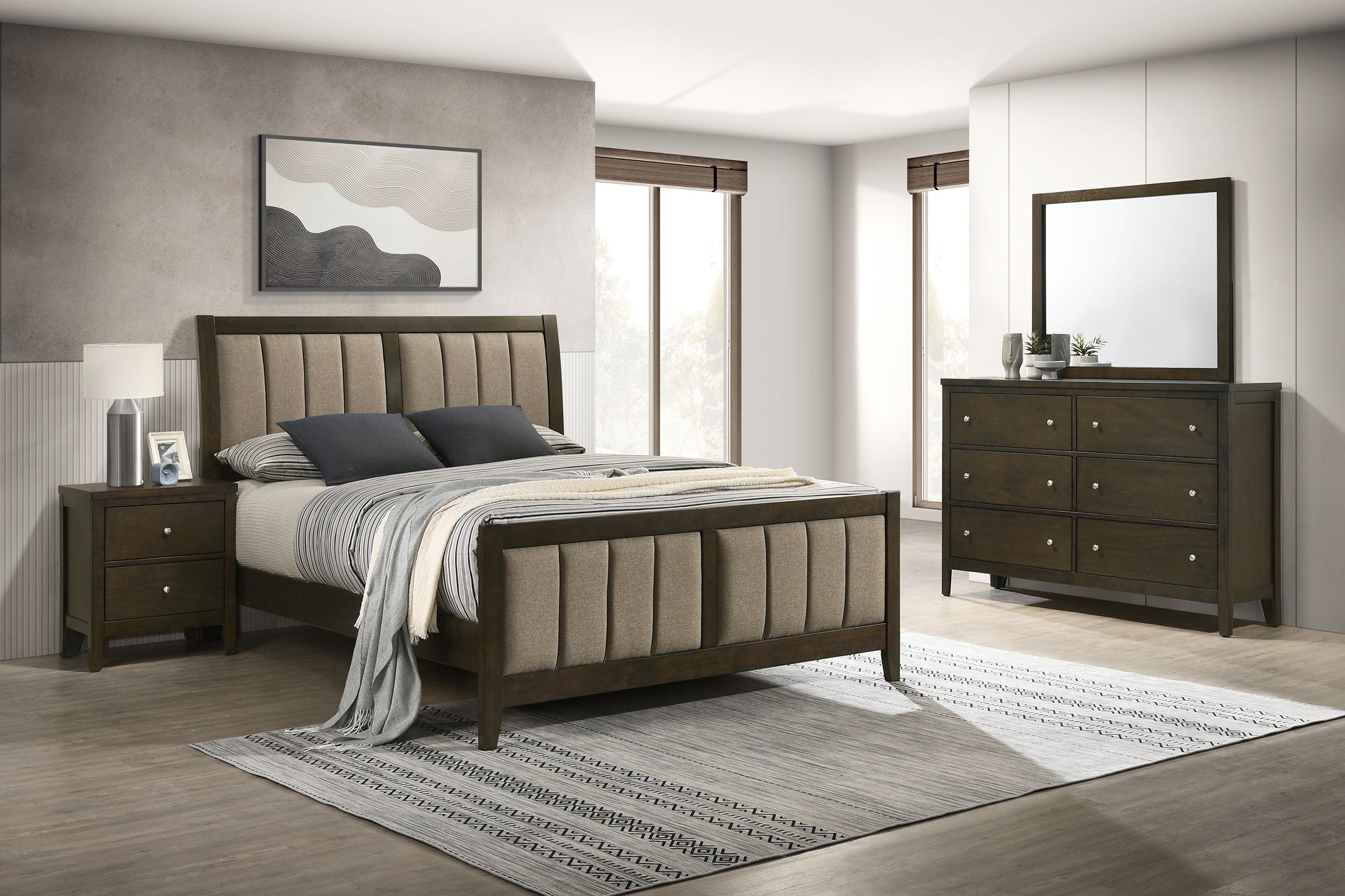 Wilkes 4 Pc Bedroom Set - Ideal Furniture (Fresno,CA)