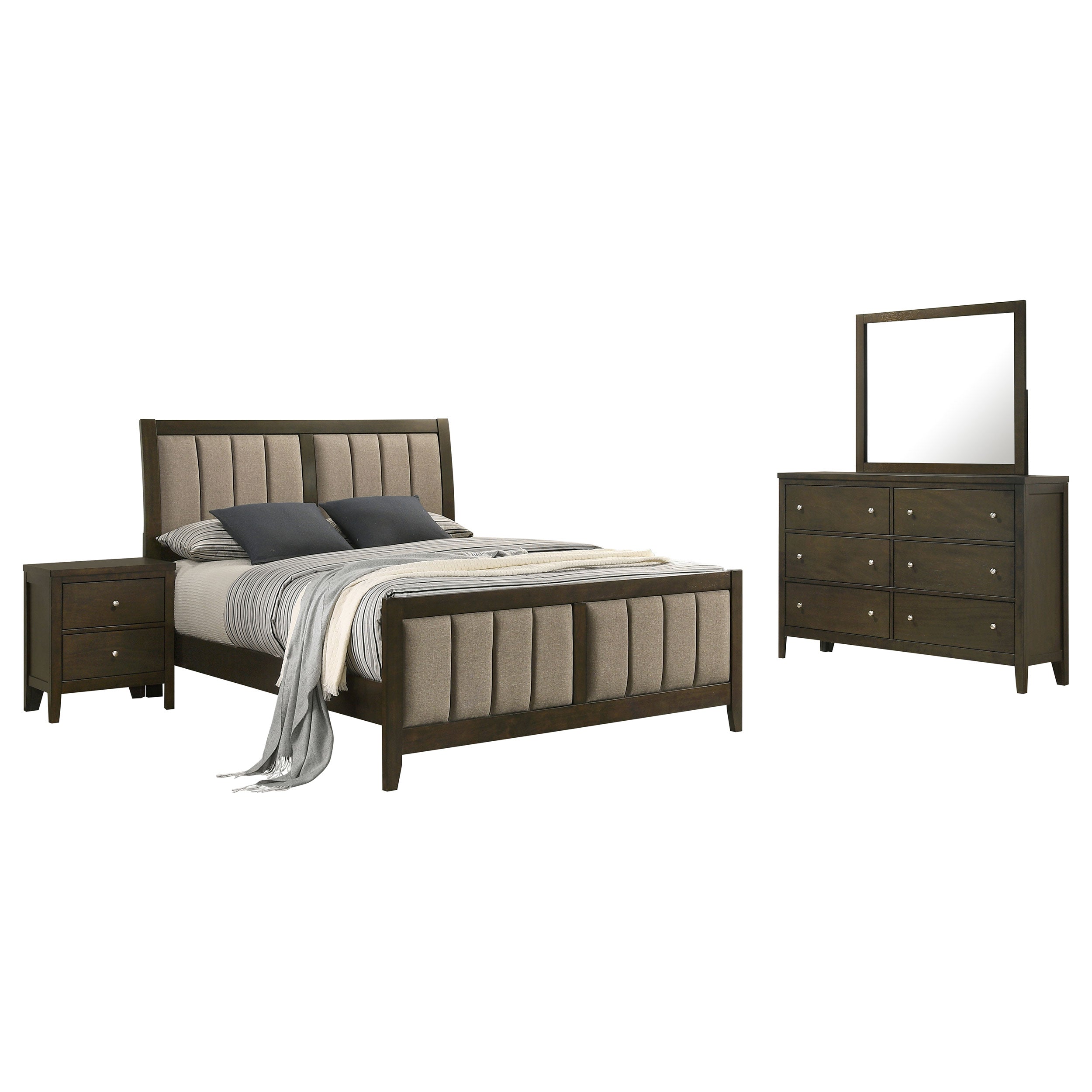 Wilkes 4 Pc Bedroom Set - Ideal Furniture (Fresno,CA)