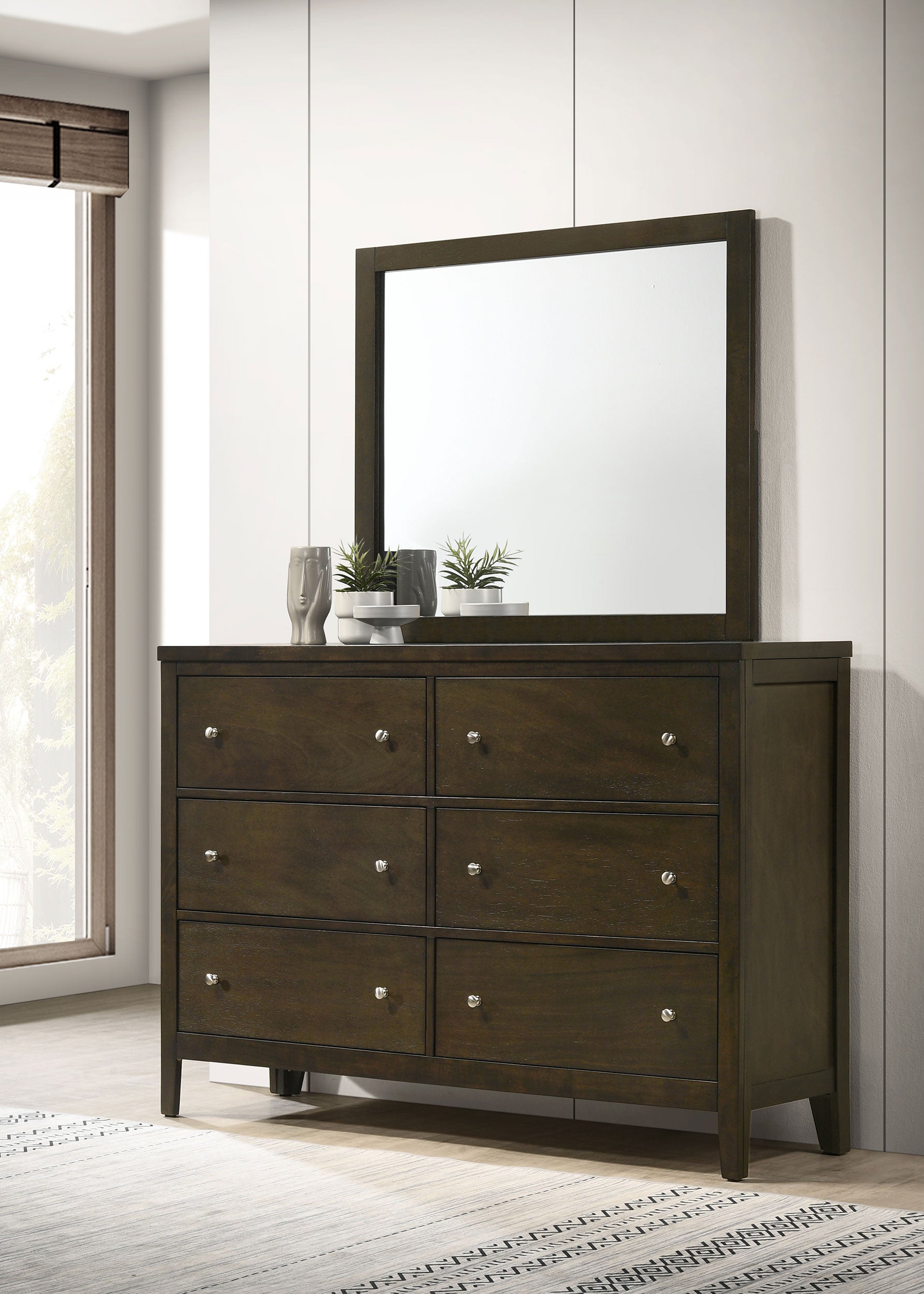 Wilkes Dresser with Mirror - Ideal Furniture (Fresno,CA)