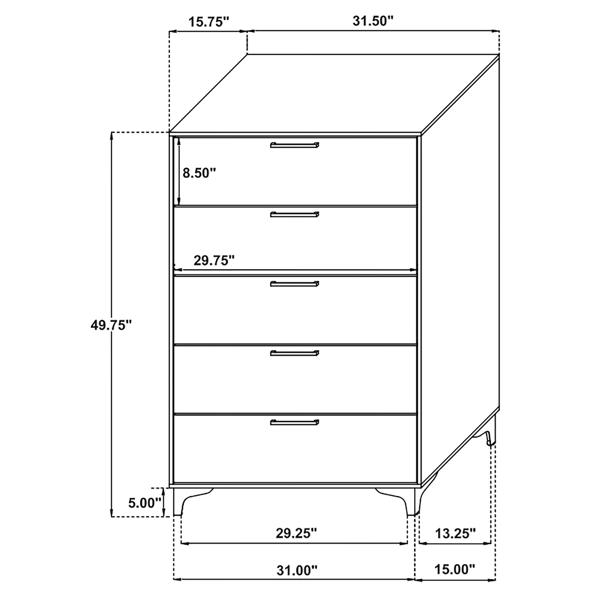 Kendall Chest of Drawers - Ideal Furniture (Fresno,CA)