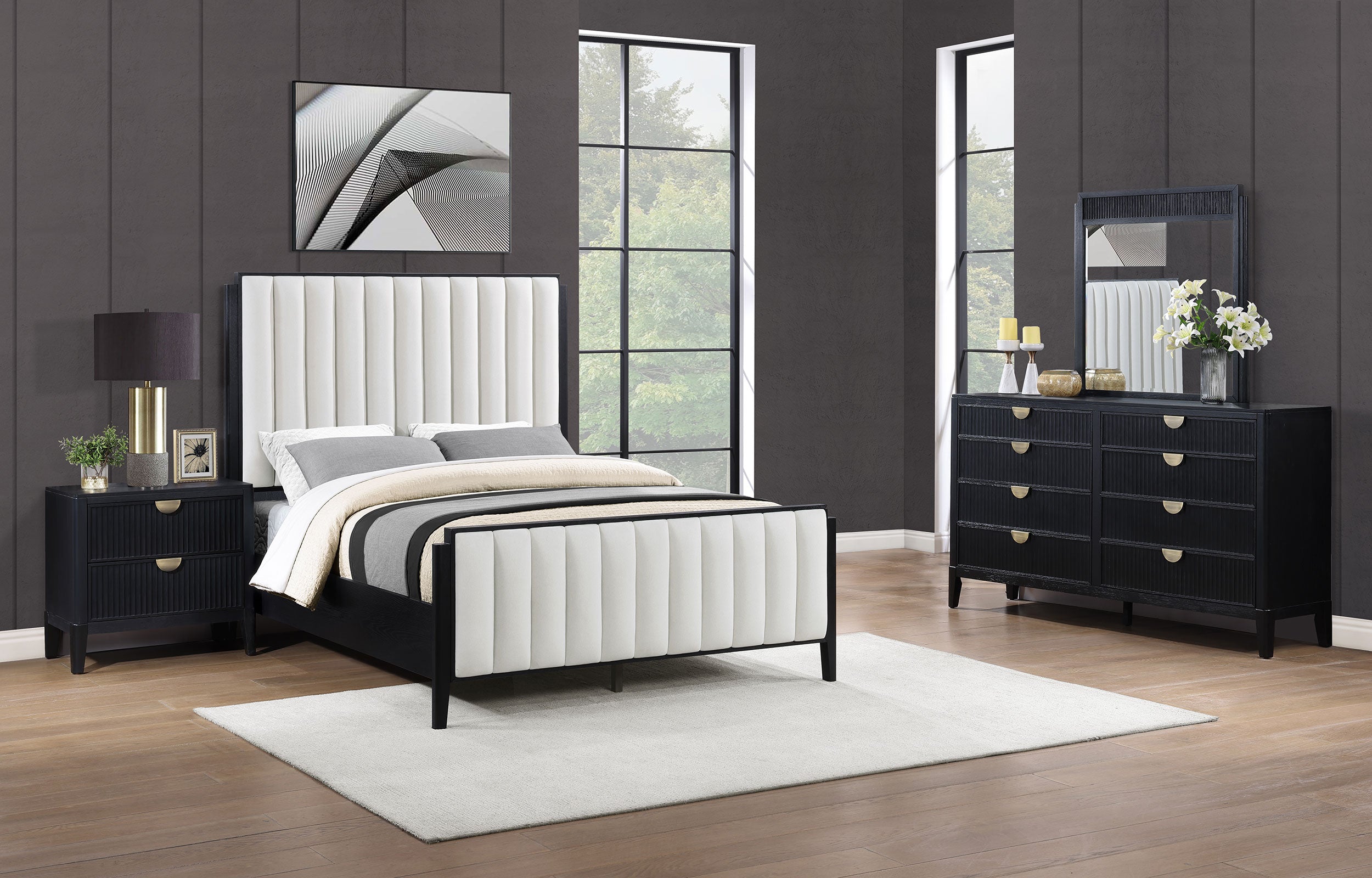 Brookmead 4 Pc Bedroom Set - Ideal Furniture (Fresno,CA)