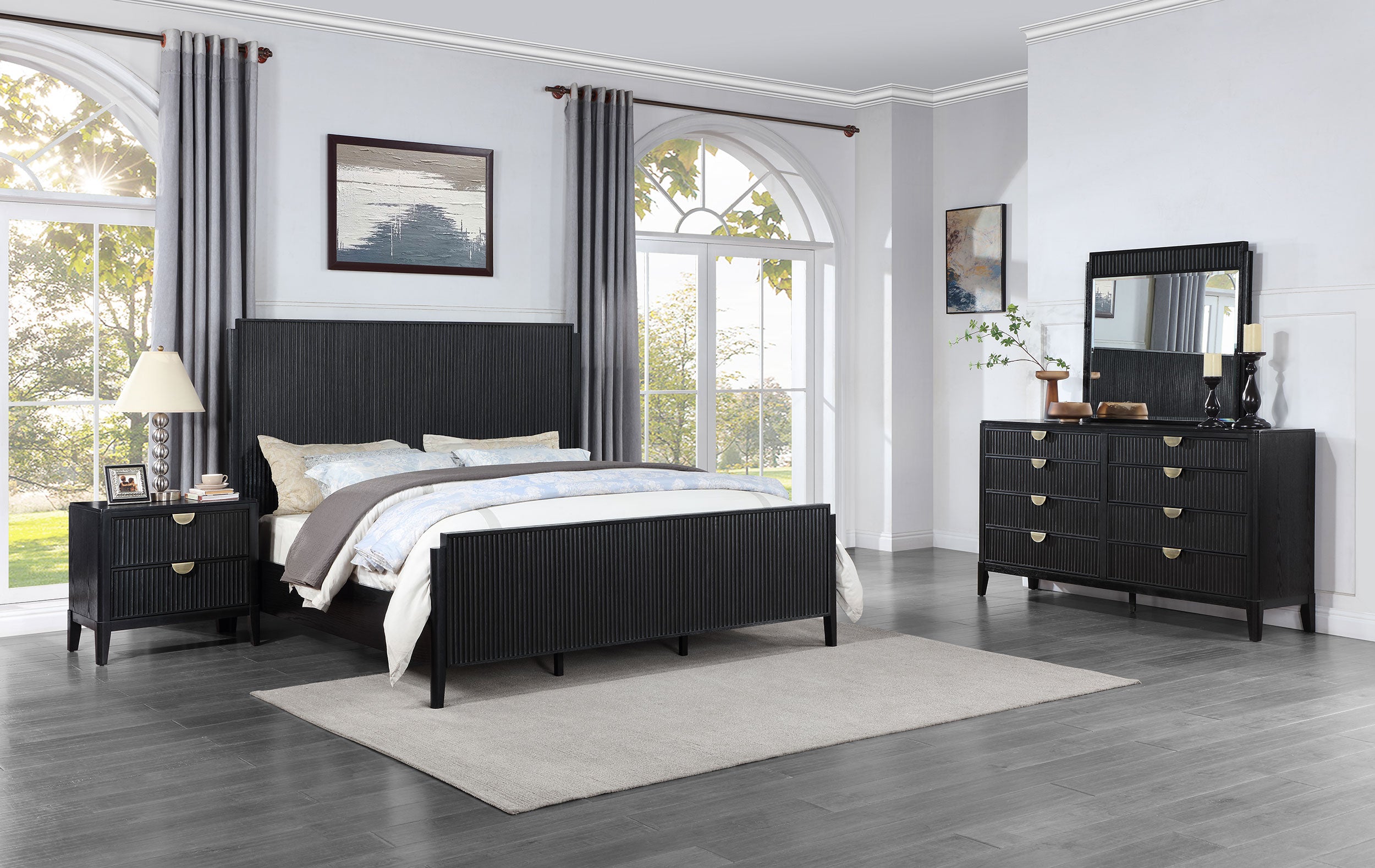 Brookmead 4 Pc Bedroom Set - Ideal Furniture (Fresno,CA)