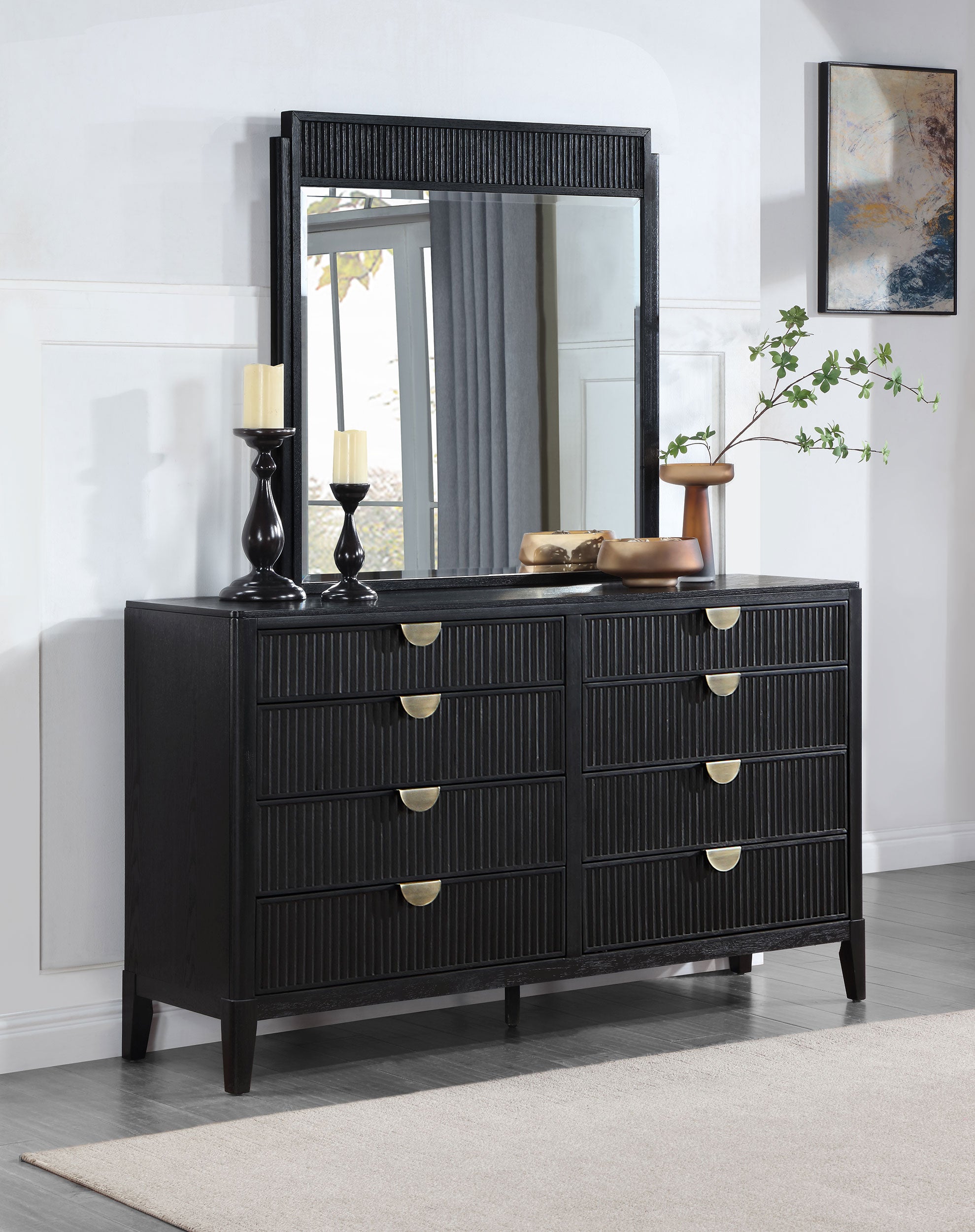 Brookmead Dresser with Mirror - Ideal Furniture (Fresno,CA)