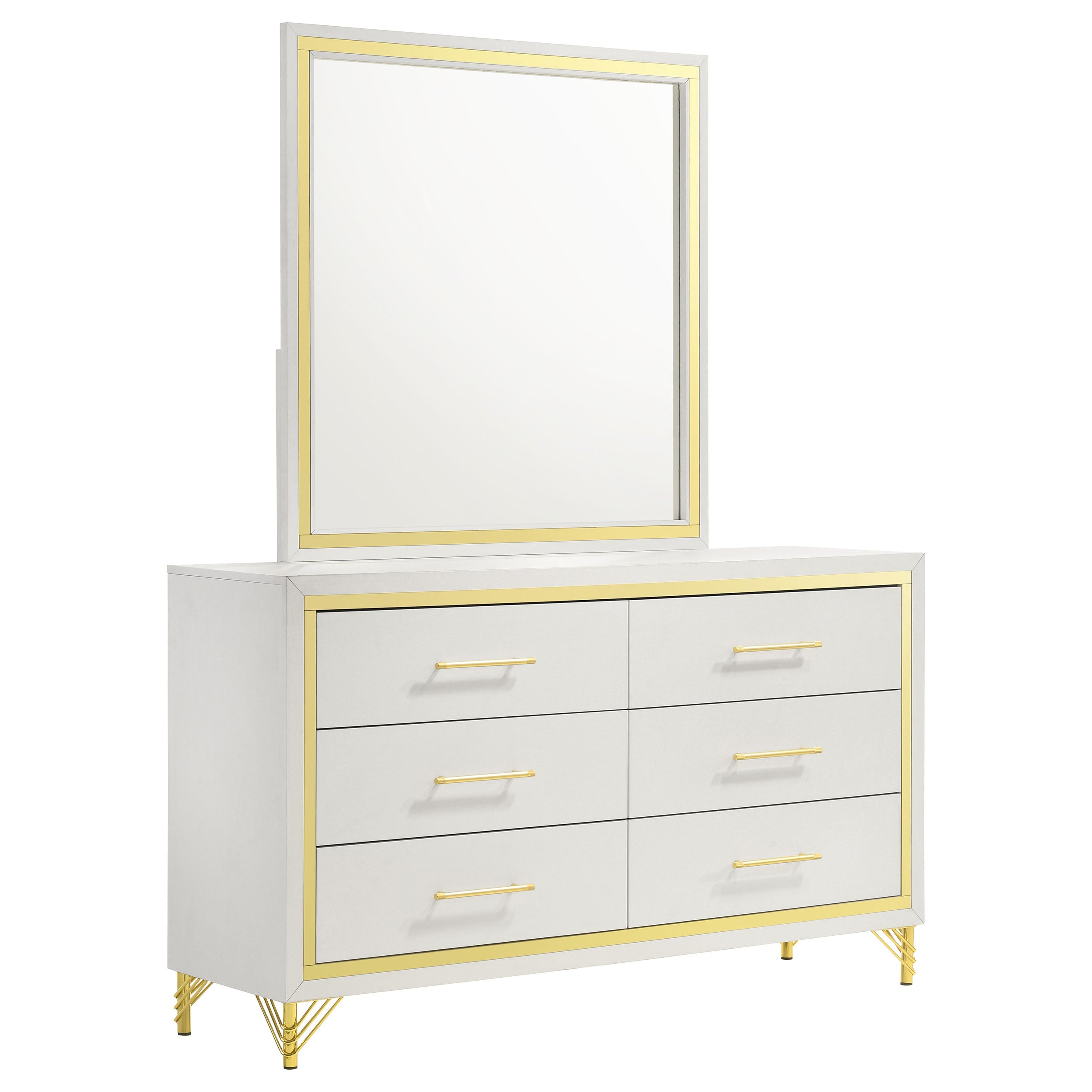 Lucia Dresser with Mirror - Ideal Furniture (Fresno,CA)