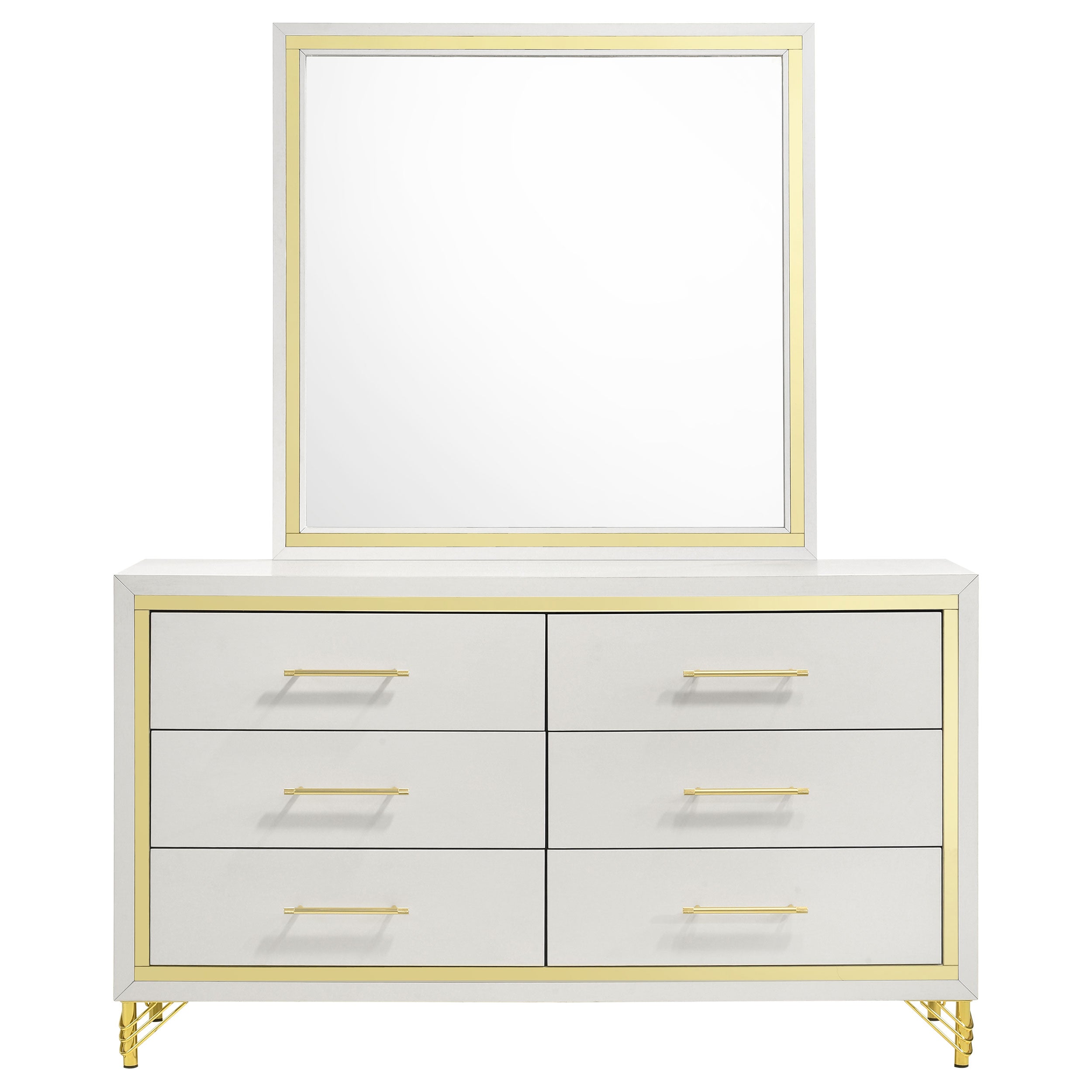 Lucia Dresser with Mirror - Ideal Furniture (Fresno,CA)