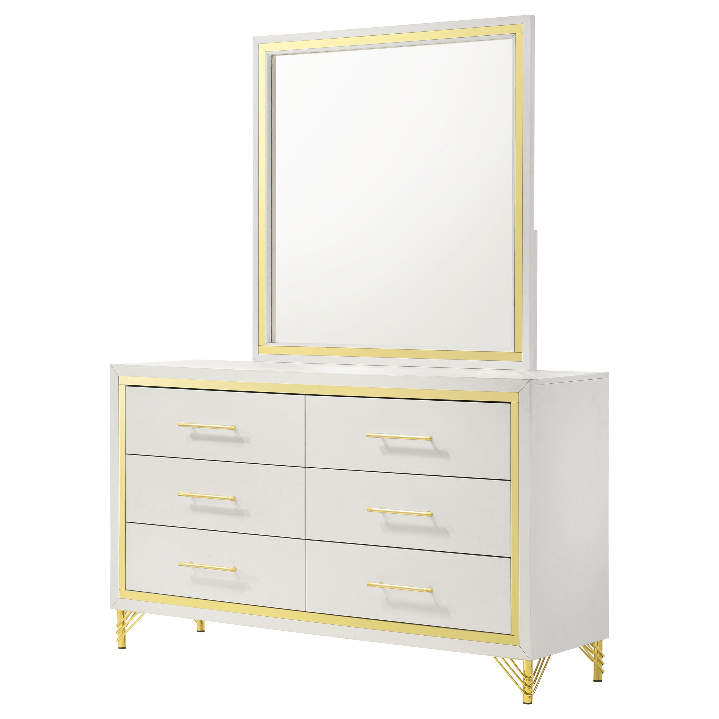 Lucia Dresser with Mirror - Ideal Furniture (Fresno,CA)