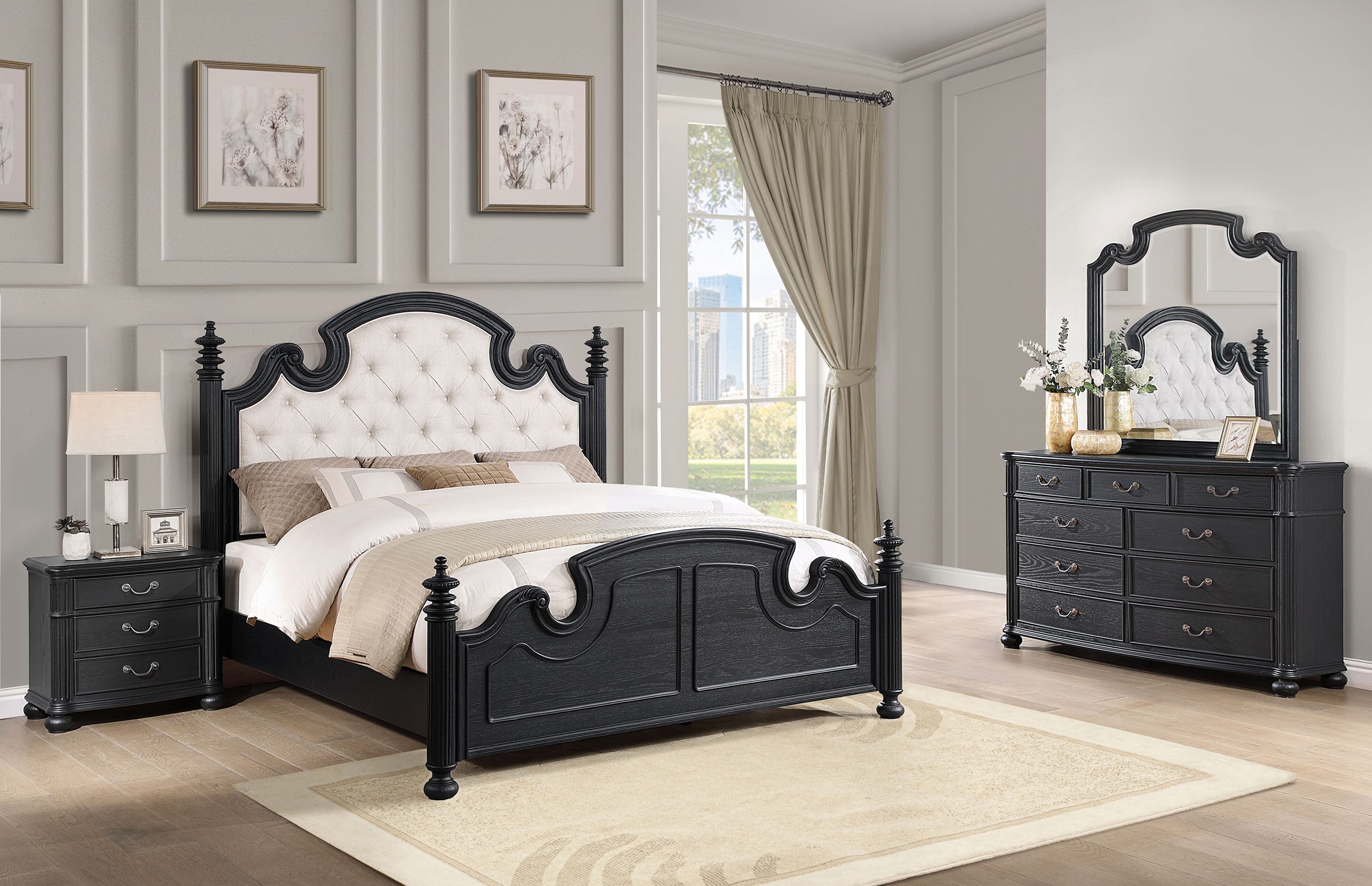 Celina 4 & 5 Piece Bedroom Set King & Queen - Ideal Furniture (Fresno,CA)
