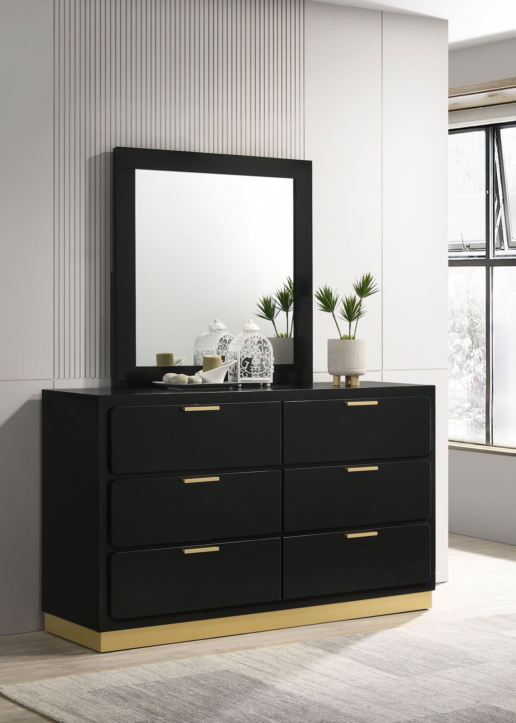 Caraway Dresser with Mirror - Ideal Furniture (Fresno,CA)