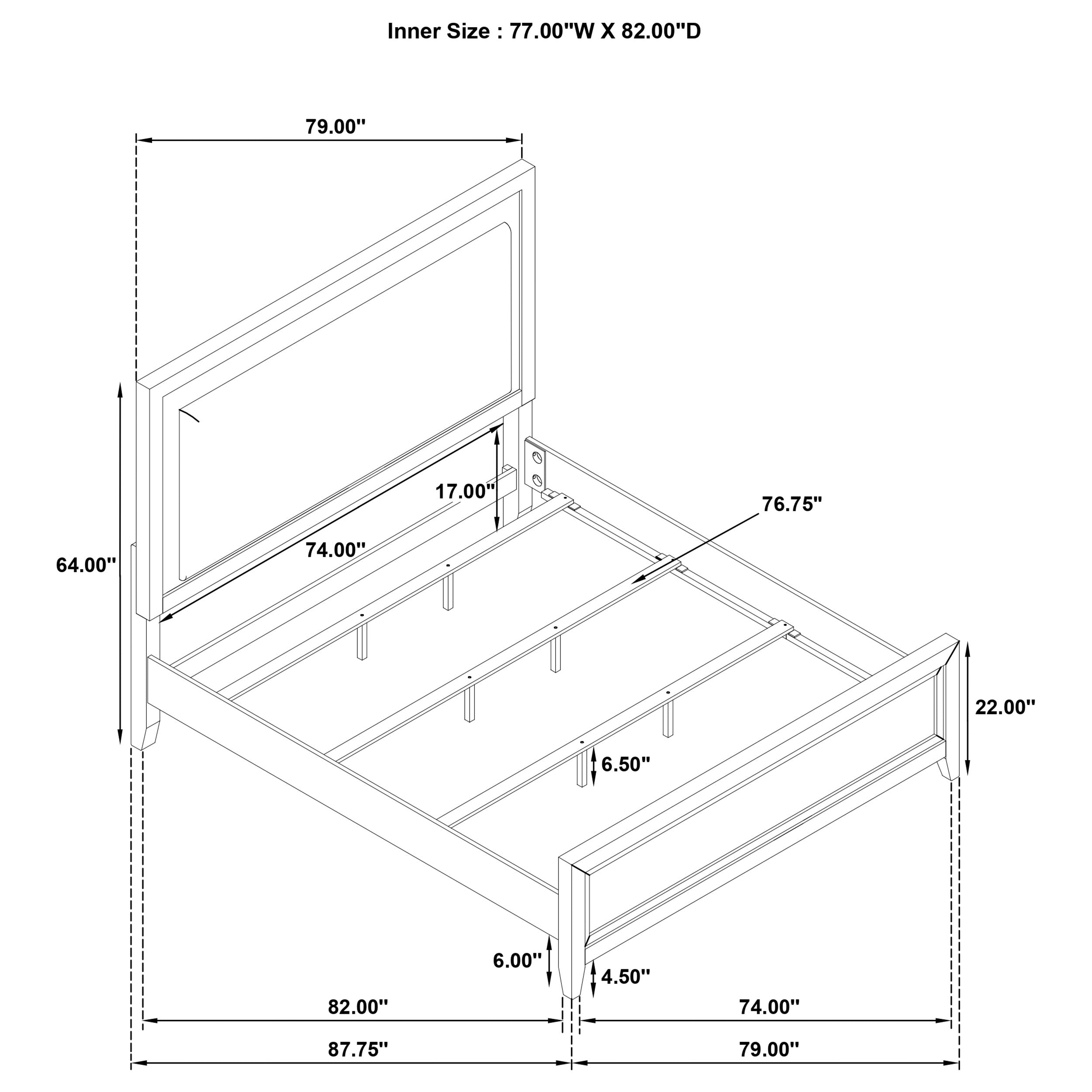 Marielle 4 Pc Bedroom Set - Ideal Furniture (Fresno,CA)