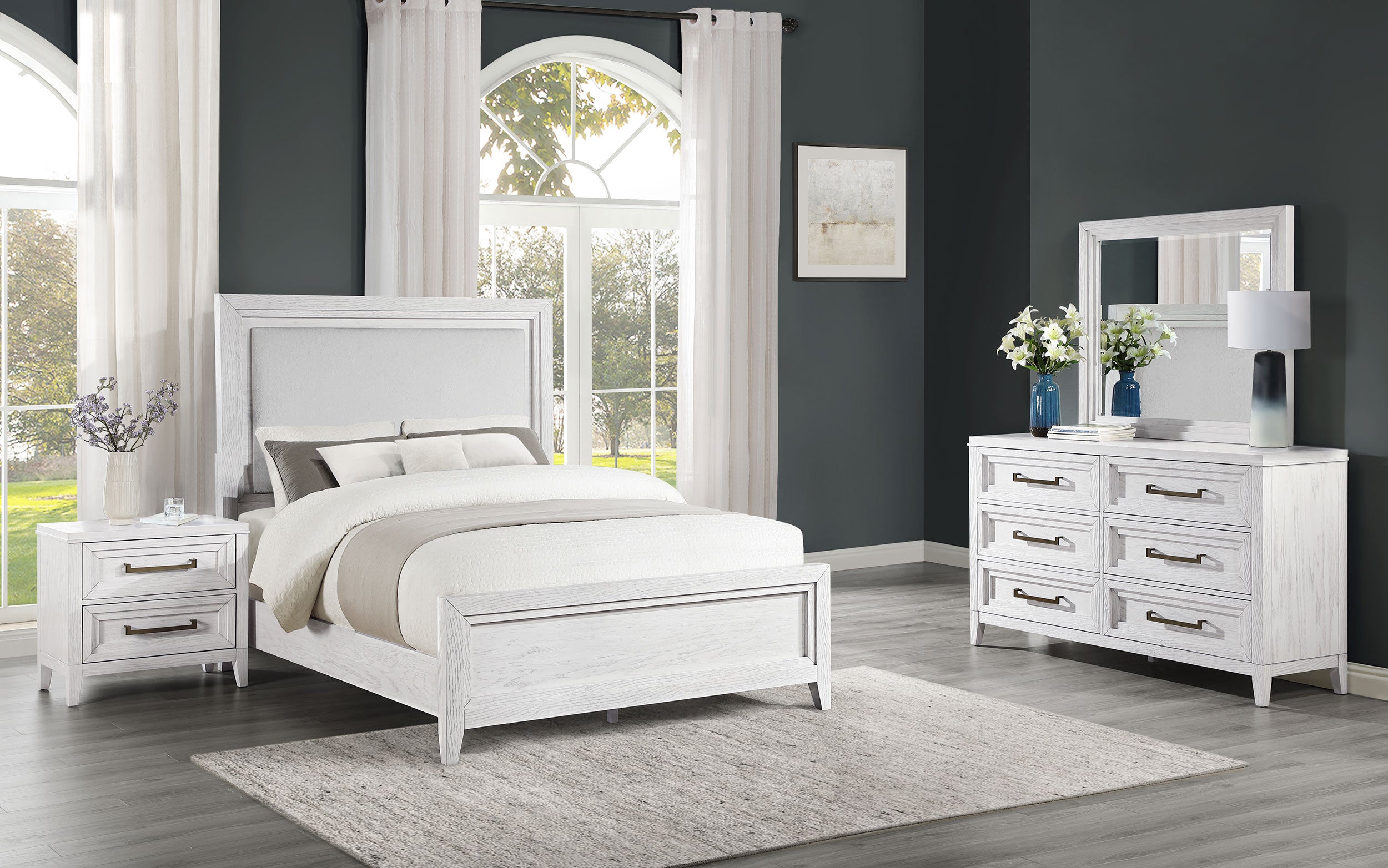 Marielle 4 Pc Bedroom Set - Ideal Furniture (Fresno,CA)