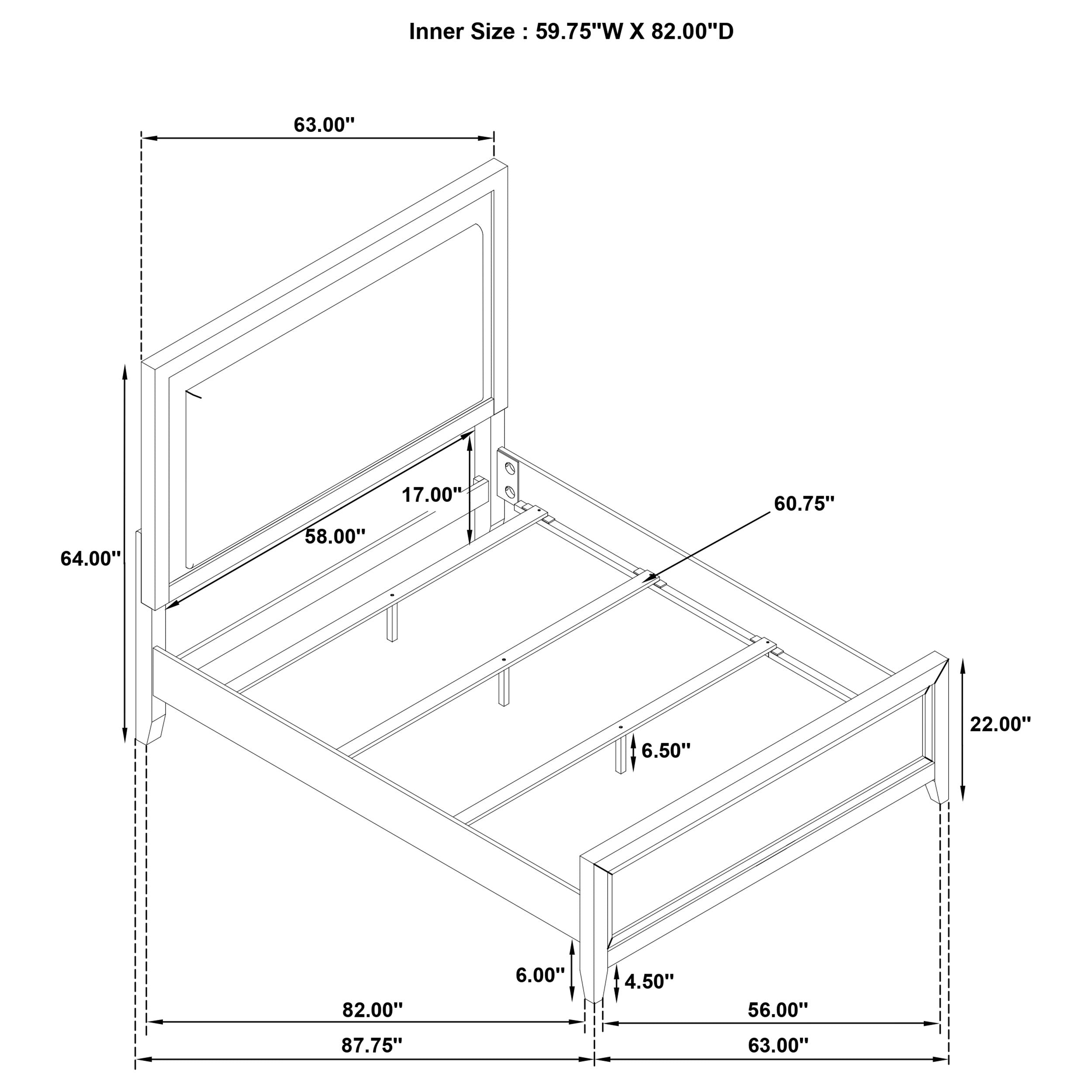 Marielle 4 Pc Bedroom Set - Ideal Furniture (Fresno,CA)