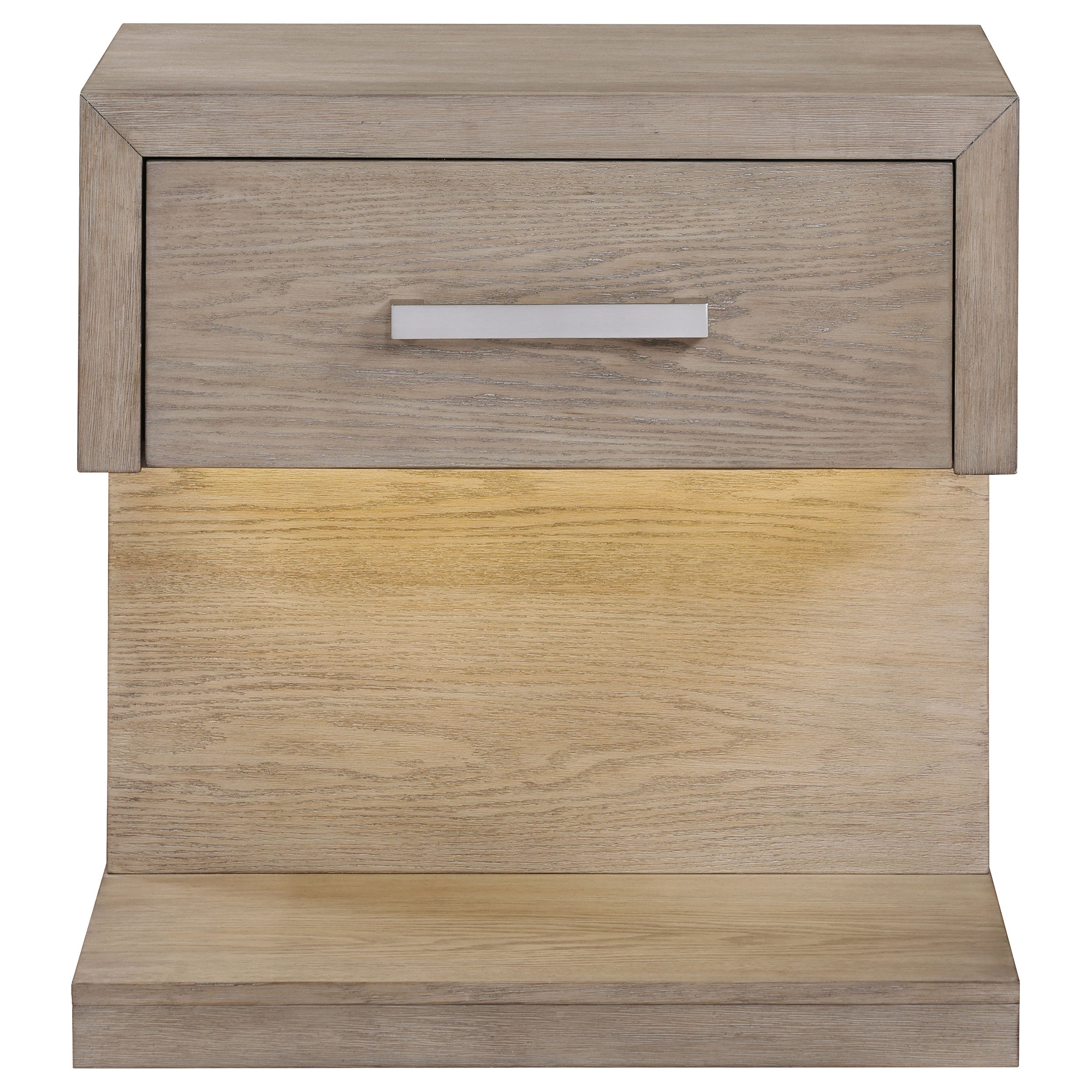 Kenora Nightstand with LED Lighting - Ideal Furniture (Fresno,CA)