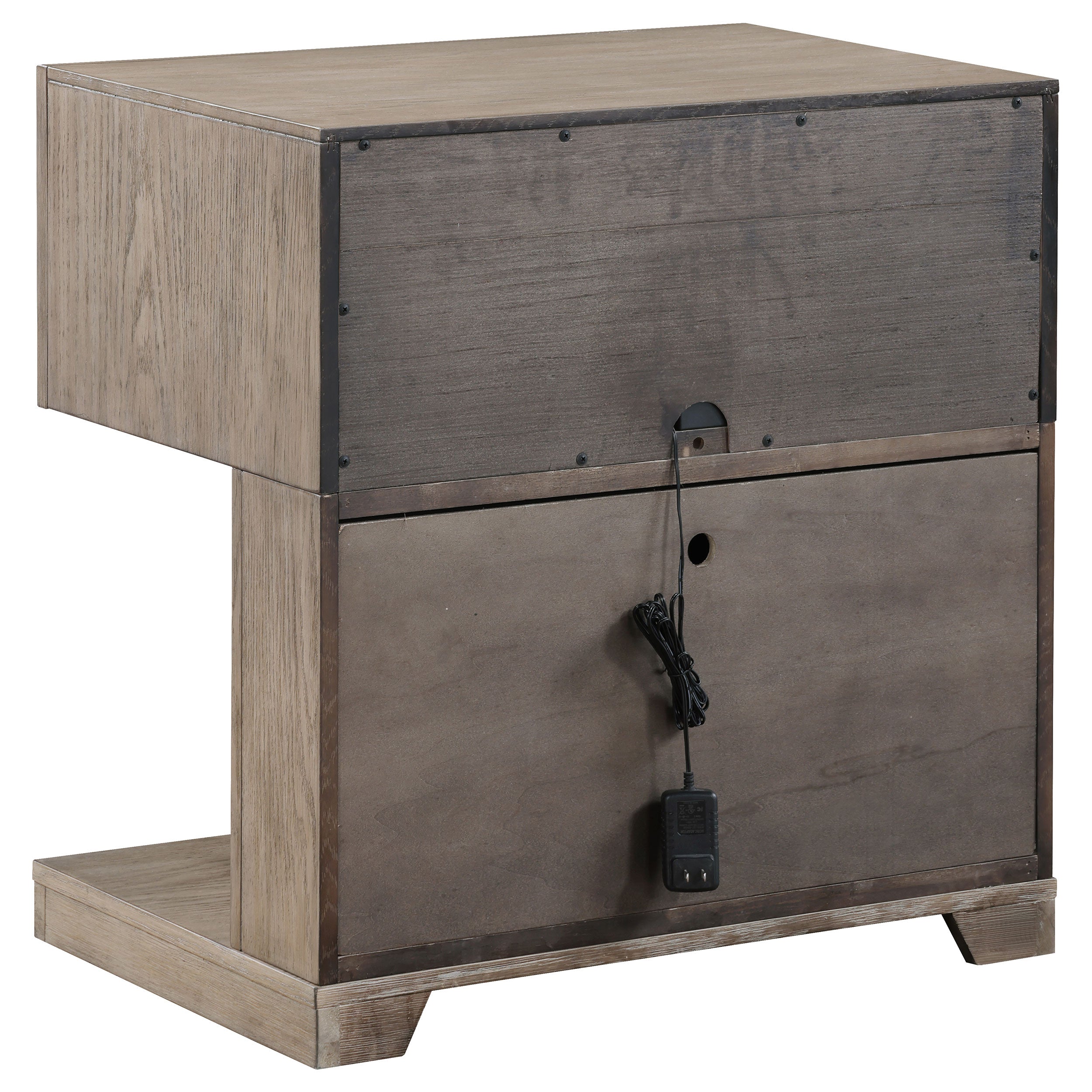 Kenora Nightstand with LED Lighting - Ideal Furniture (Fresno,CA)