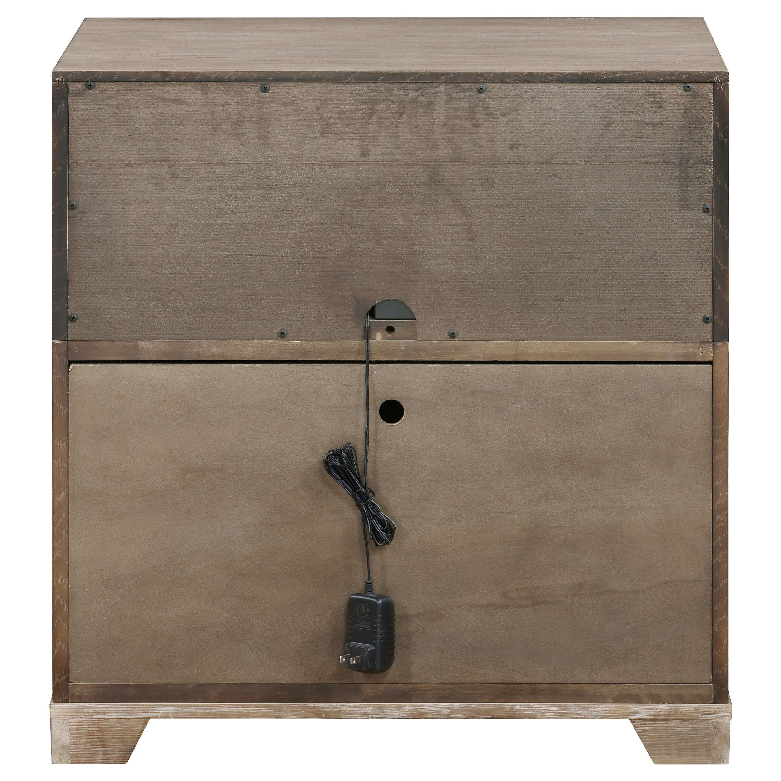 Kenora Nightstand with LED Lighting - Ideal Furniture (Fresno,CA)