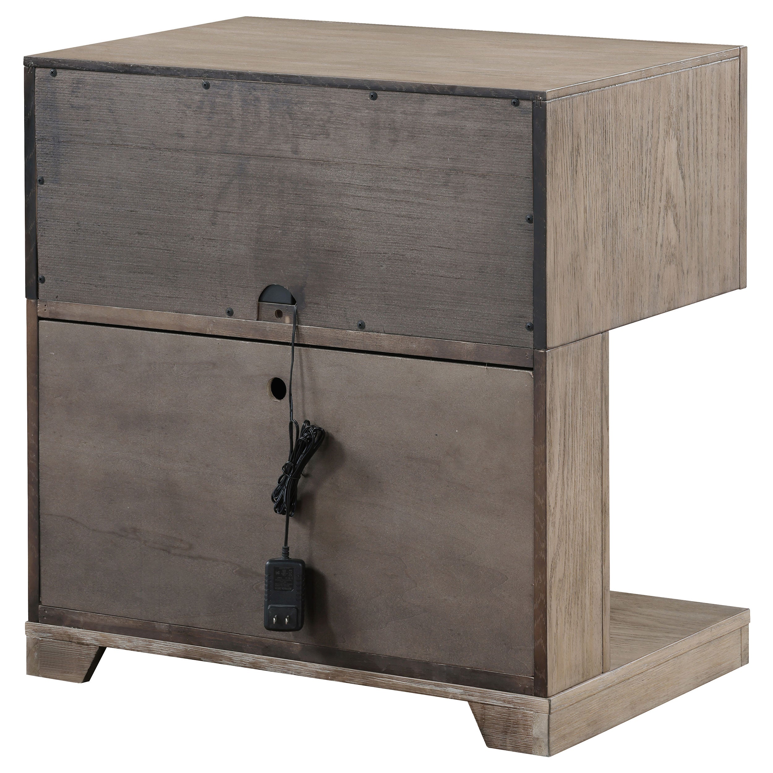 Kenora Nightstand with LED Lighting - Ideal Furniture (Fresno,CA)