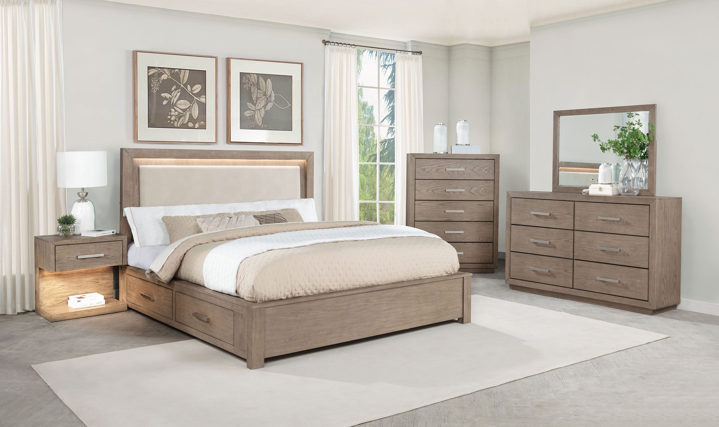 Kenora Dresser with Mirror - Ideal Furniture (Fresno,CA)