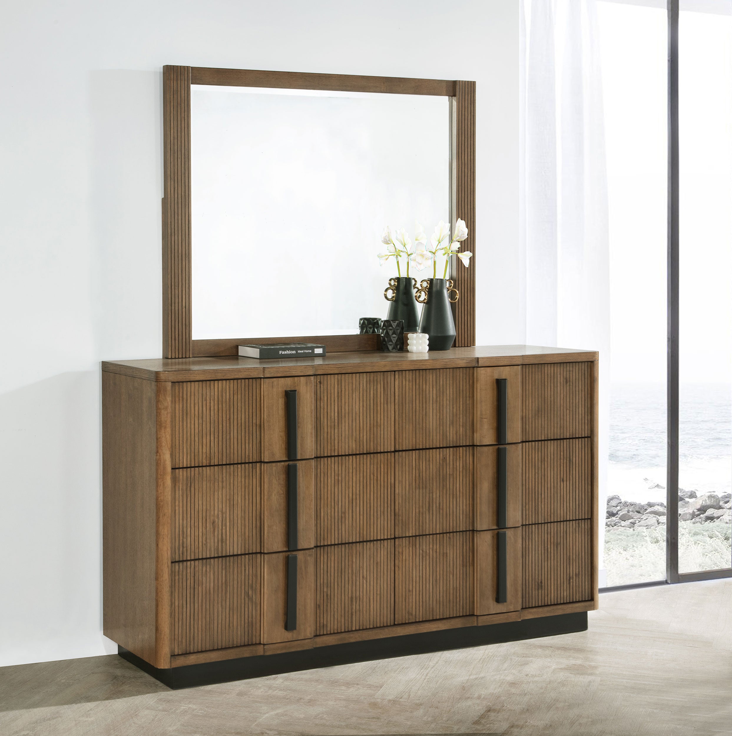 Terrace Dresser with Mirror - Ideal Furniture (Fresno,CA)