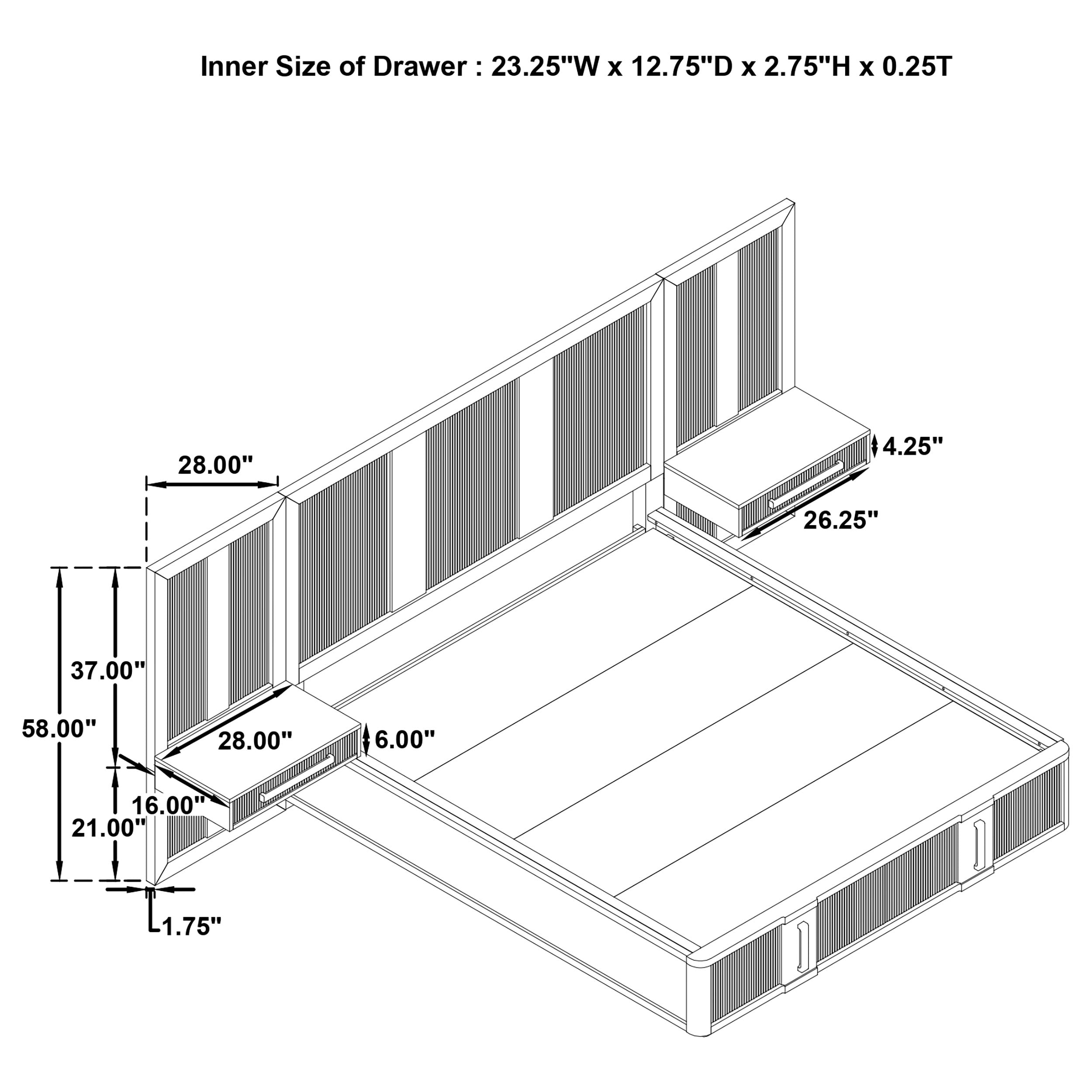 Terrace Wall Bed Panel - Ideal Furniture (Fresno,CA)