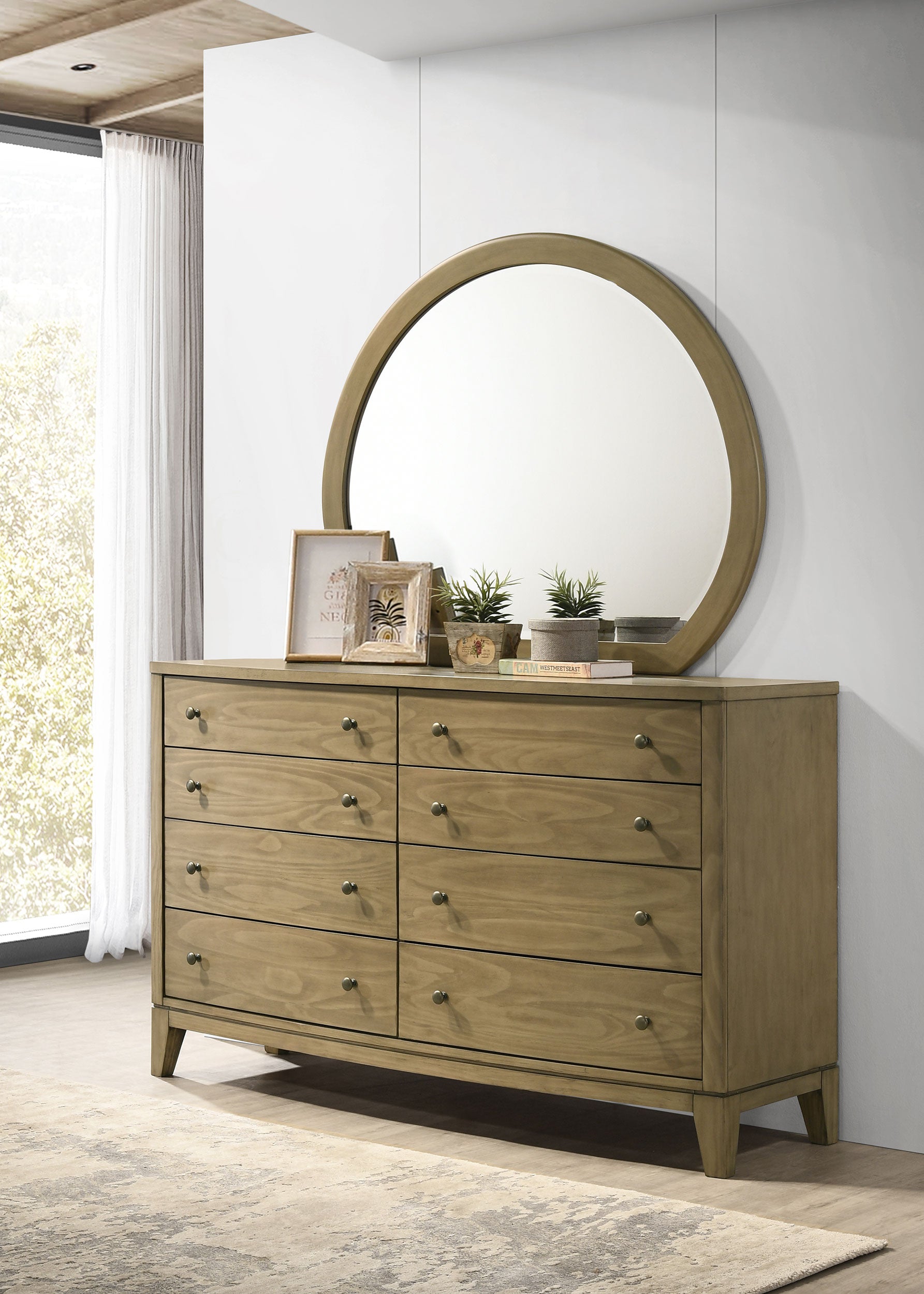 Granada Dresser with Mirror - Ideal Furniture (Fresno,CA)