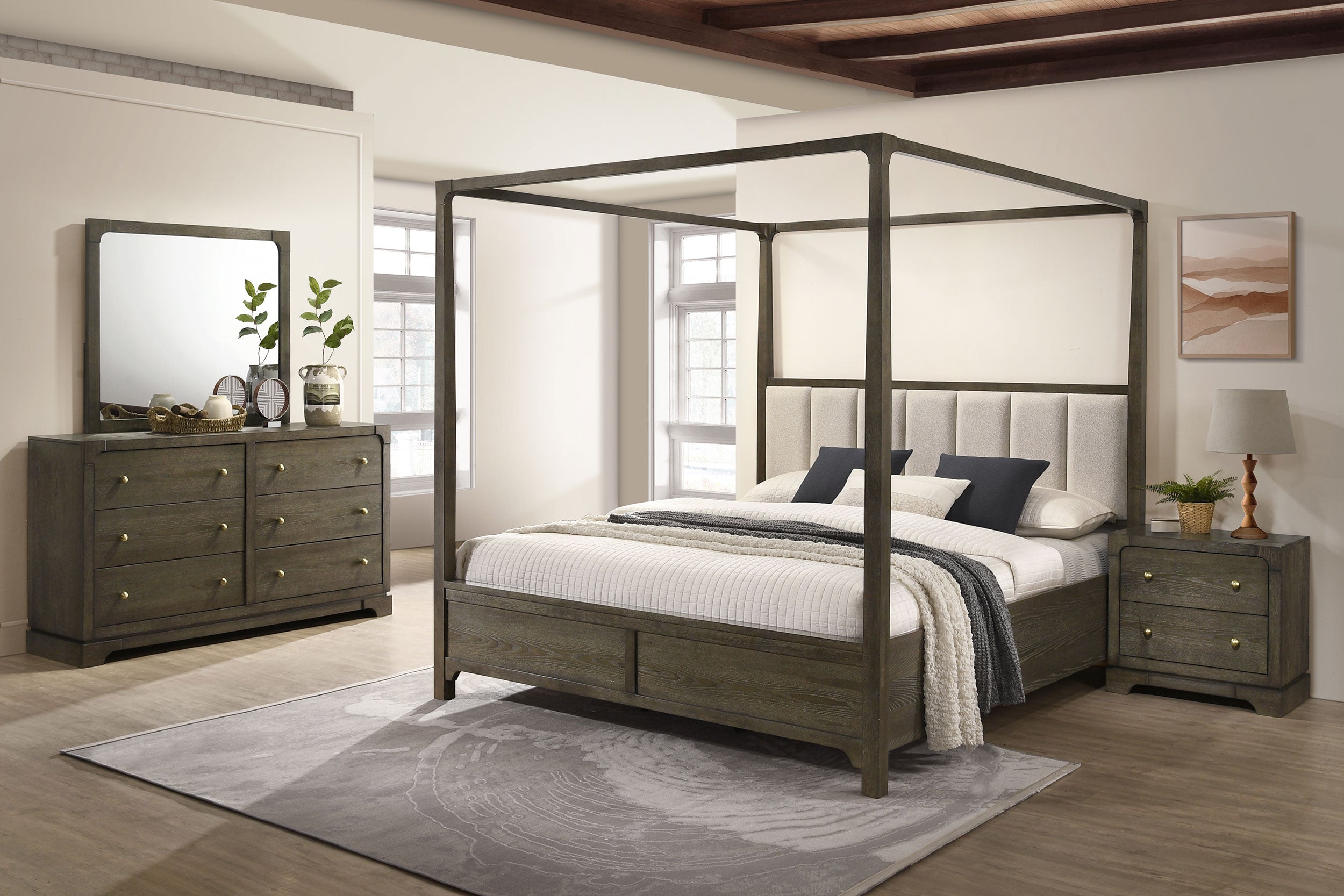 Gran Park 4 & 5 Piece Bedroom Set E.King, Queen, & Cal.King - Ideal Furniture (Fresno,CA)