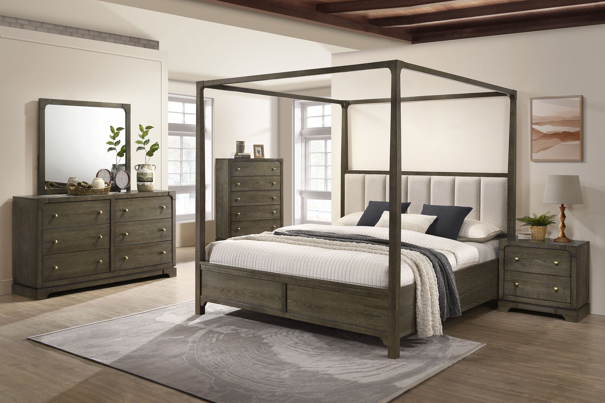 Gran Park Canopy Panel Bed - Ideal Furniture (Fresno,CA)