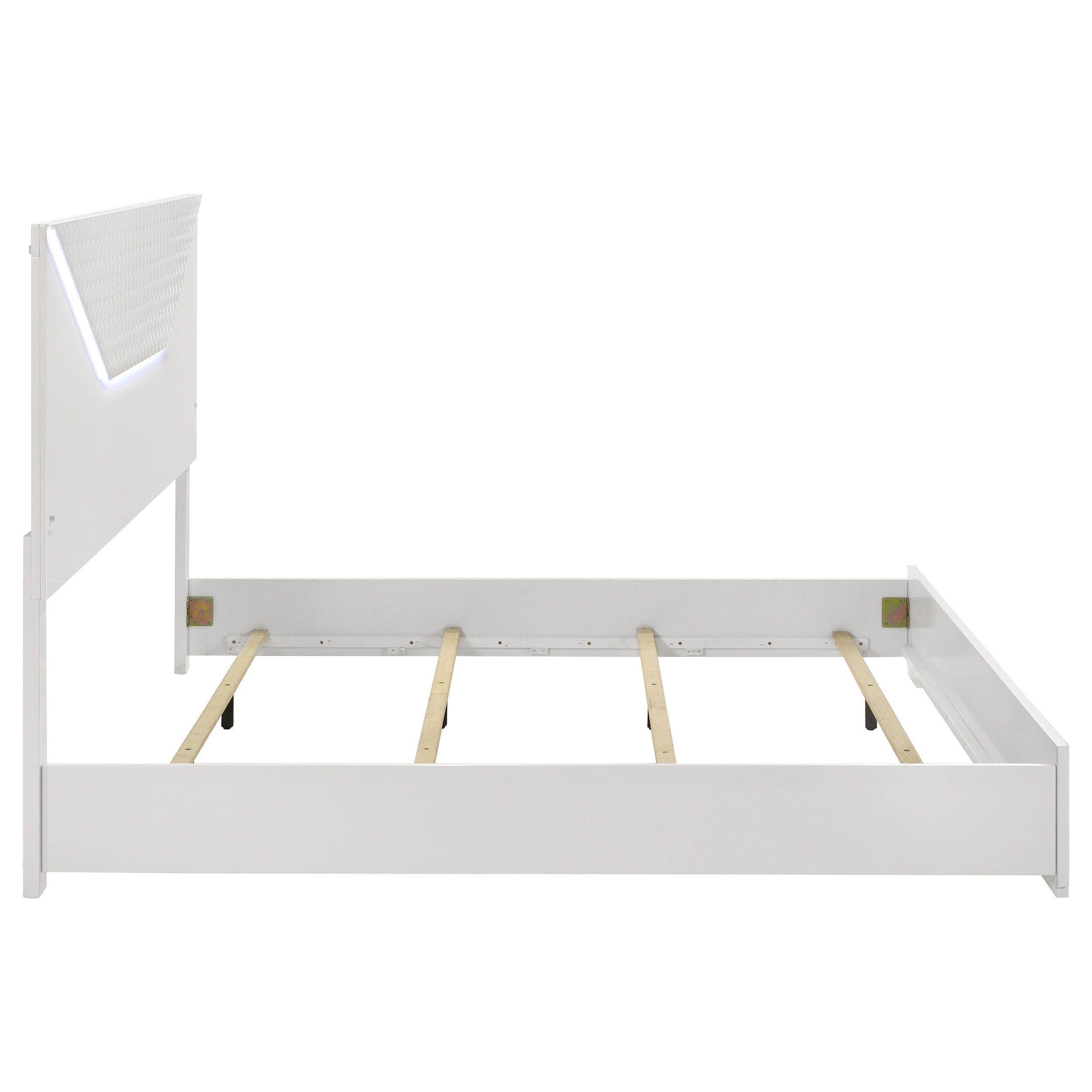 Ives Panel Bed with LED Lighting - Ideal Furniture (Fresno,CA)