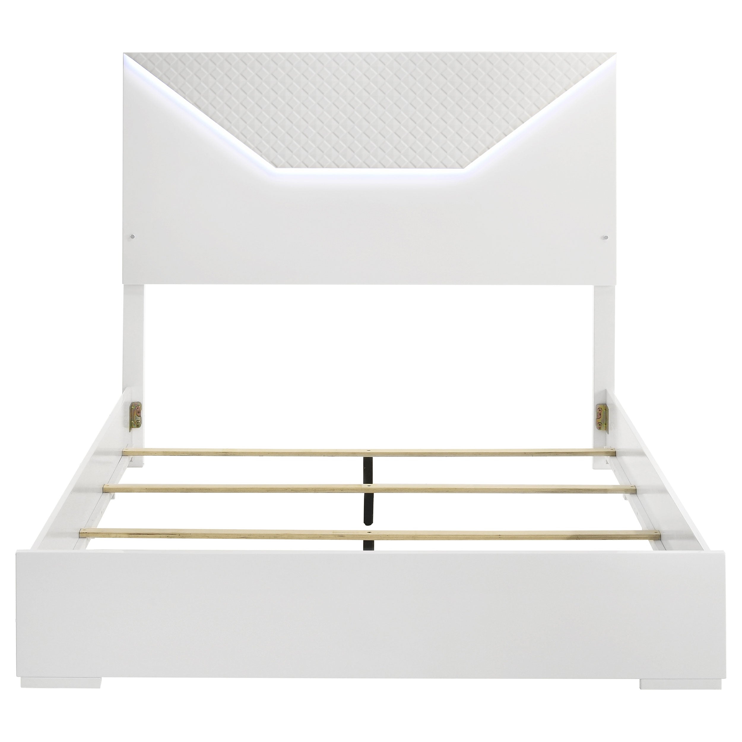 Ives Panel Bed with LED Lighting - Ideal Furniture (Fresno,CA)