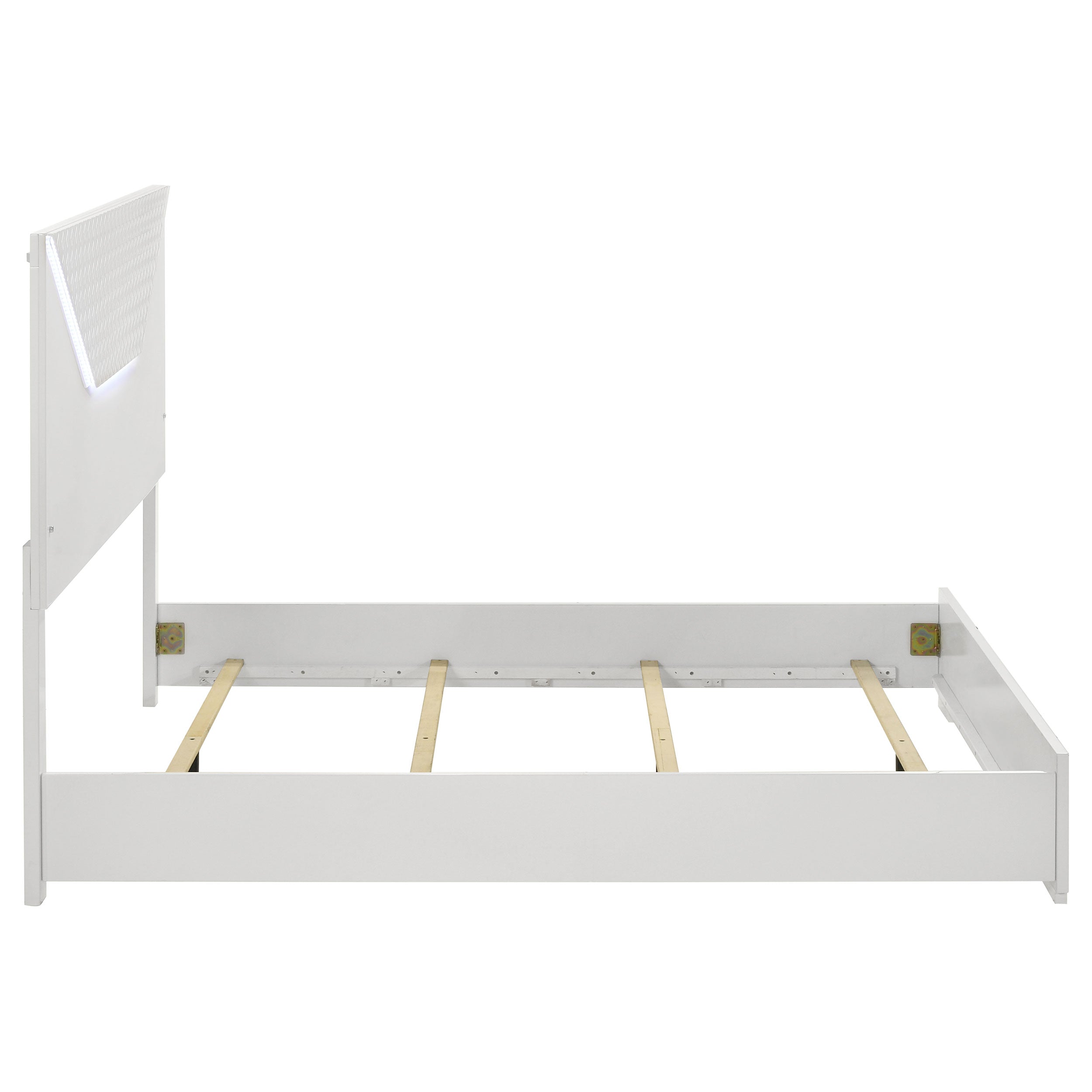 Ives Panel Bed with LED Lighting - Ideal Furniture (Fresno,CA)