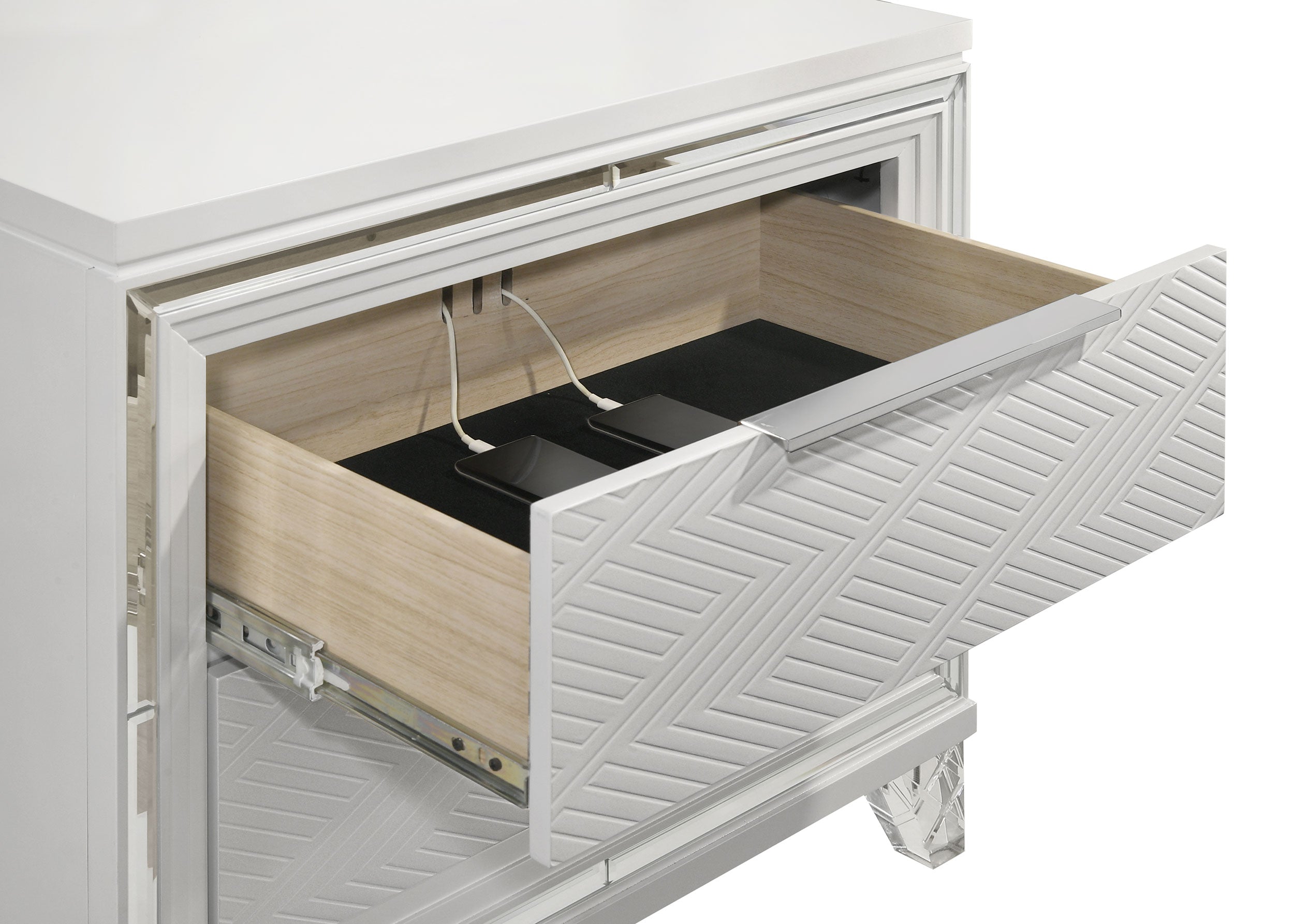 Marmore 4 Pc Bedroom Set - Ideal Furniture (Fresno,CA)