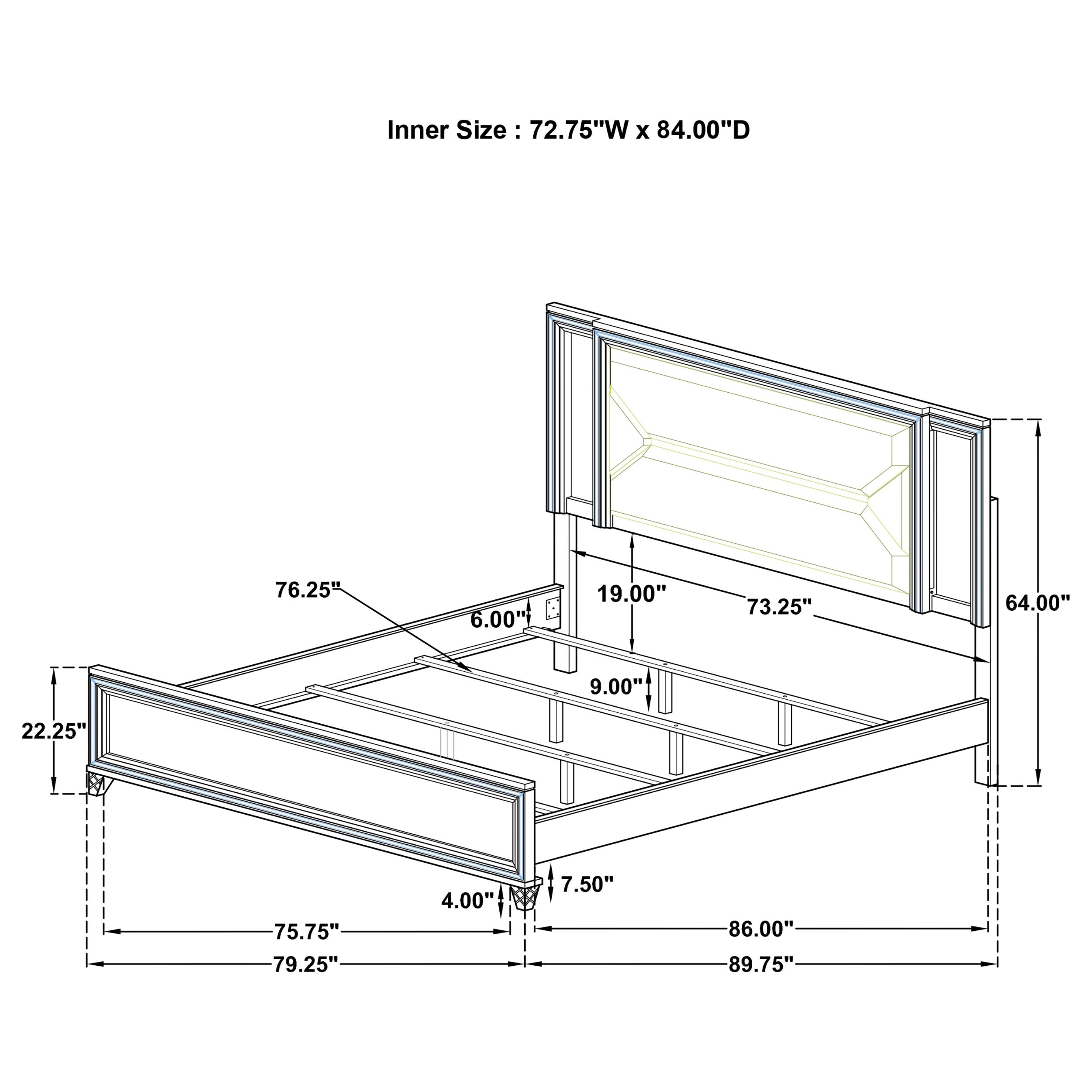 Marmore Bedroom Set - Ideal Furniture (Fresno,CA)