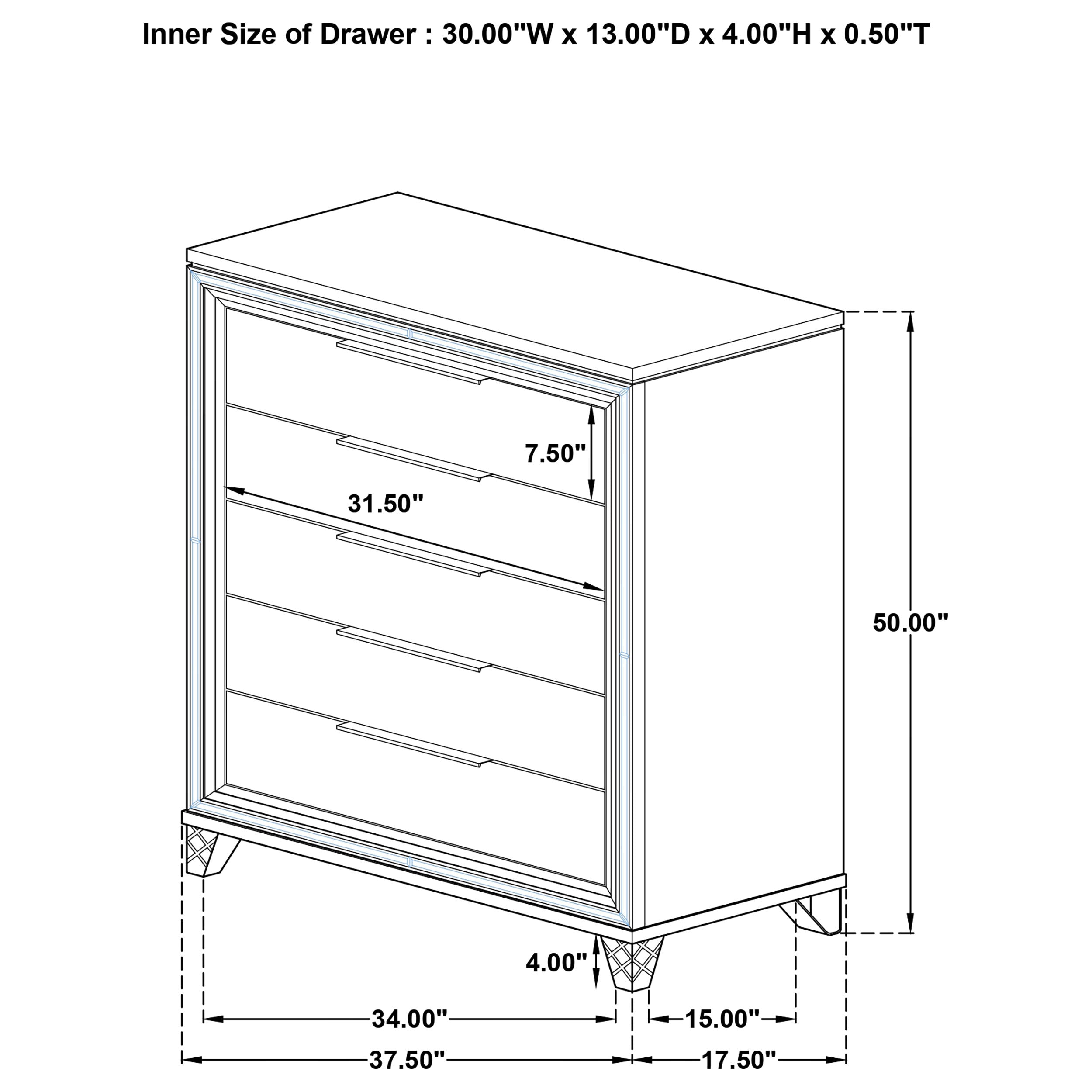 Marmore Bedroom Set - Ideal Furniture (Fresno,CA)