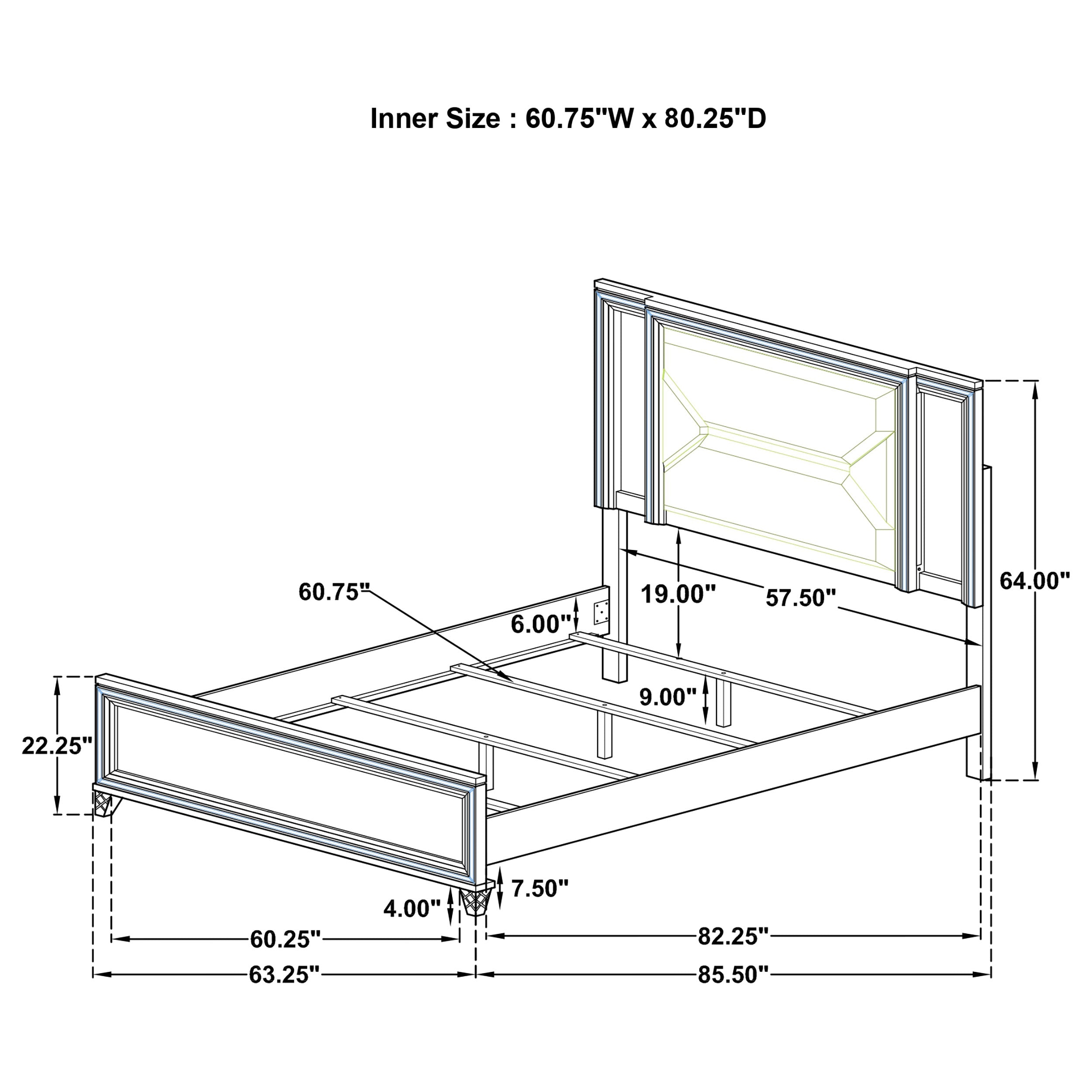 Marmore Bedroom Set - Ideal Furniture (Fresno,CA)