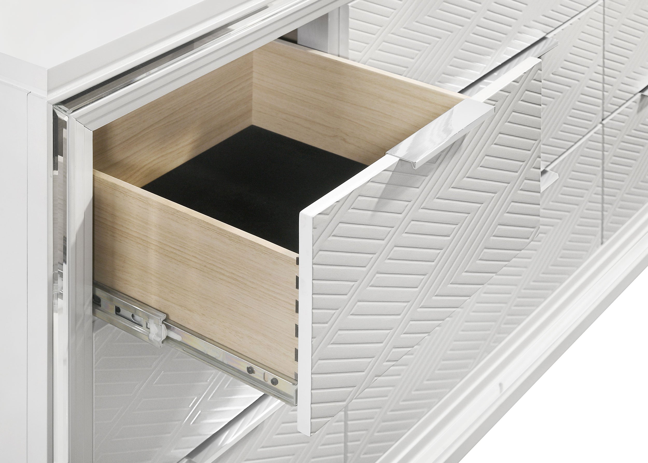 Marmore Dresser with Mirror - Ideal Furniture (Fresno,CA)