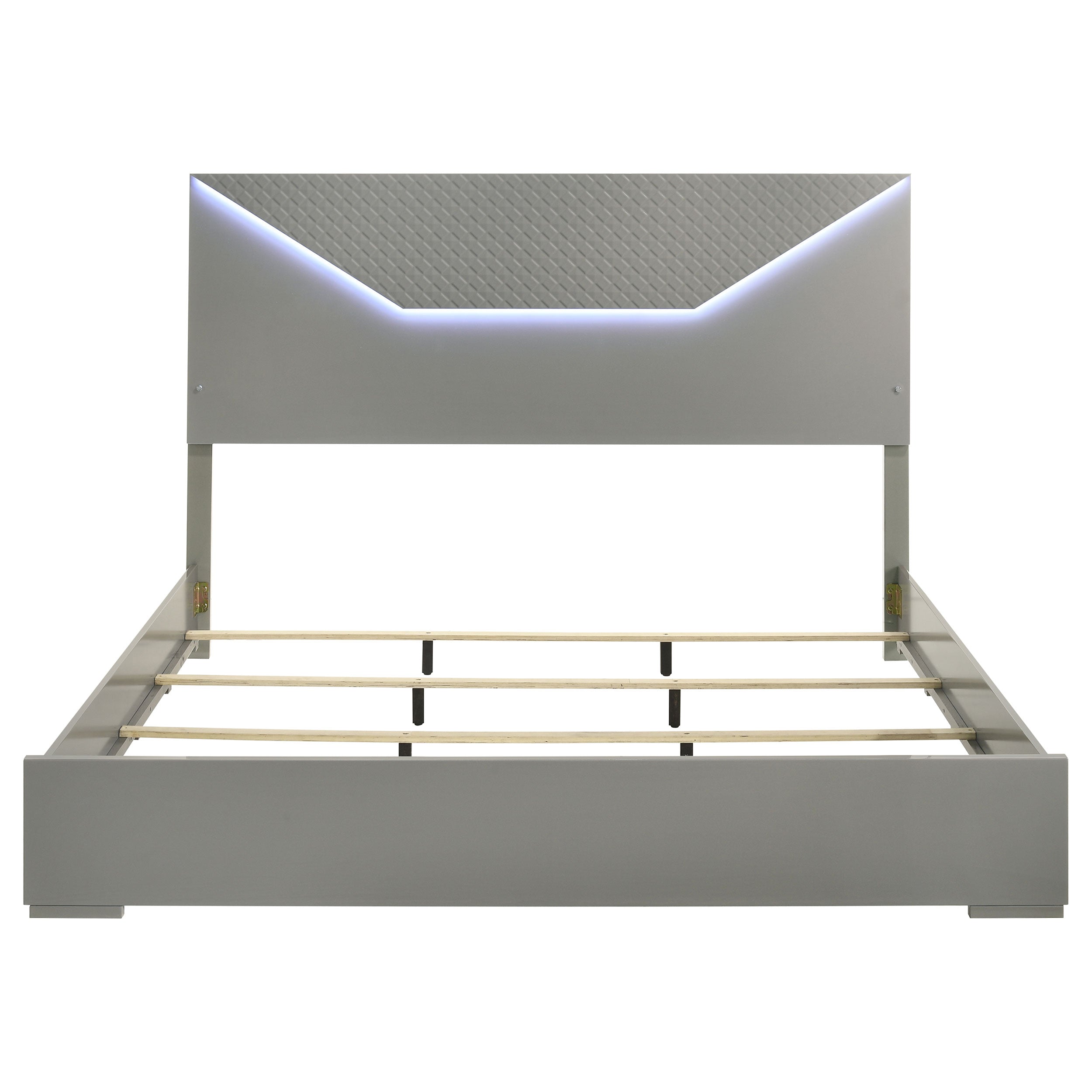 Ives Panel Bed with LED Lighting - Ideal Furniture (Fresno,CA)