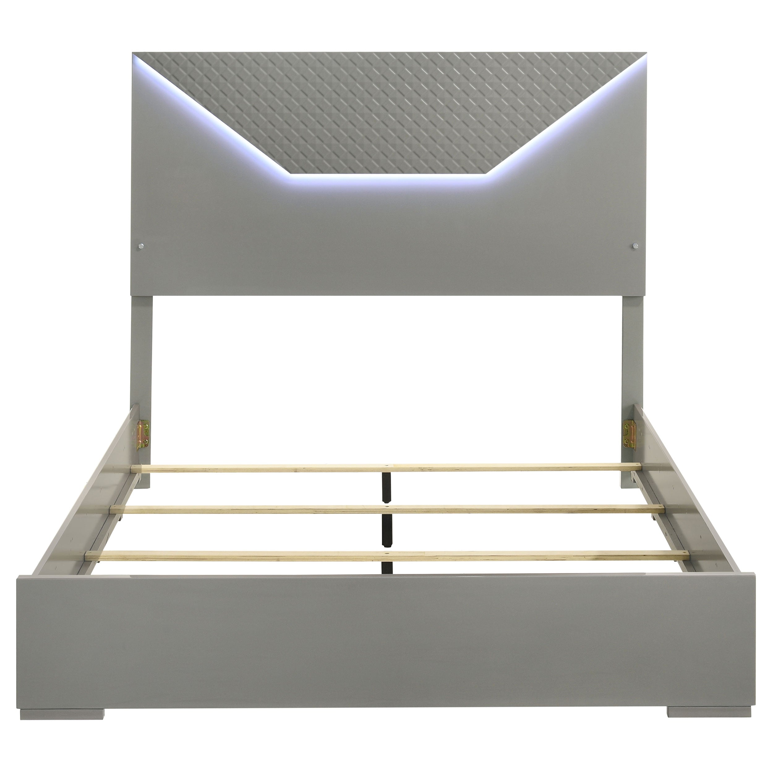 Ives Panel Bed with LED Lighting - Ideal Furniture (Fresno,CA)