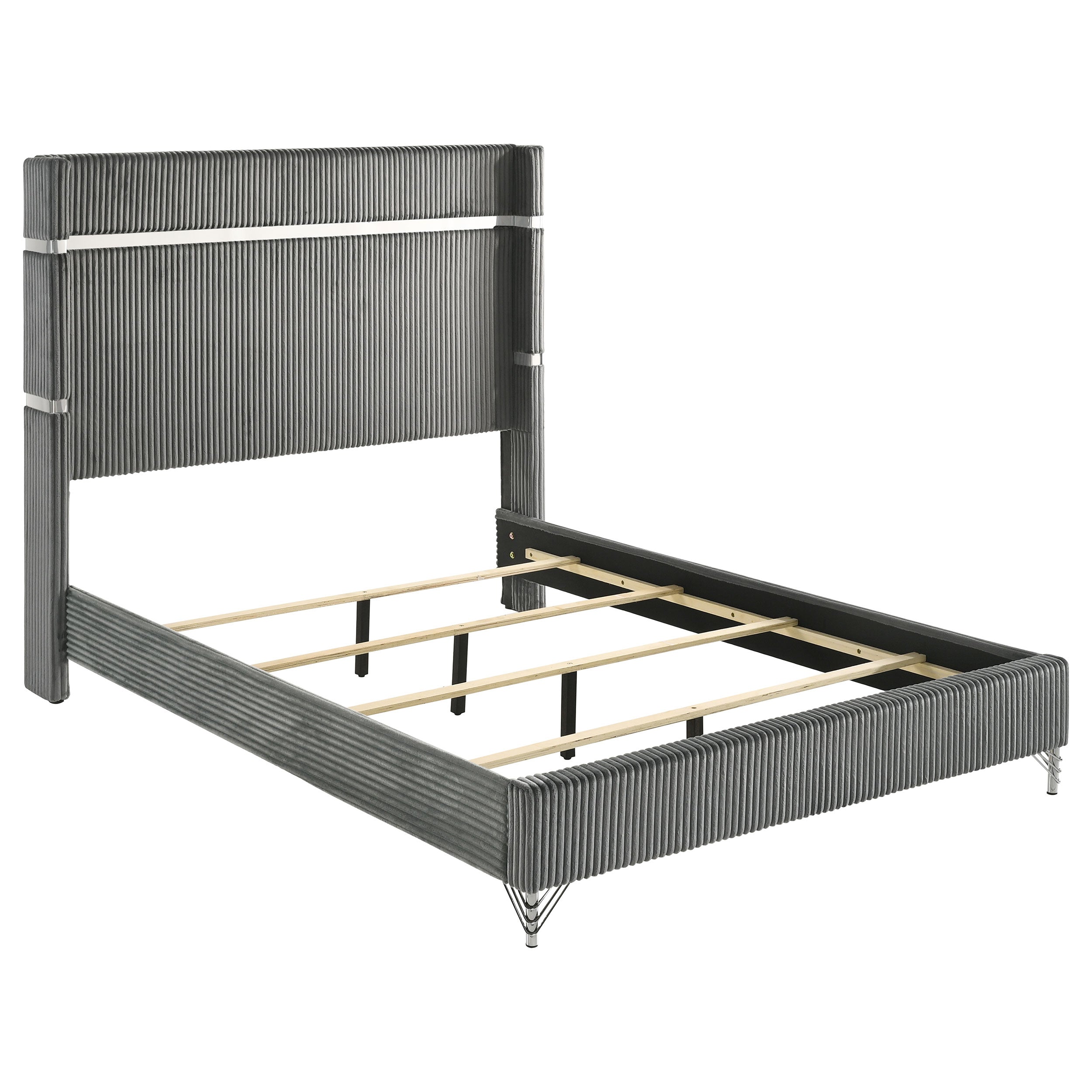 Lucia Wingback Bed - Ideal Furniture (Fresno,CA)
