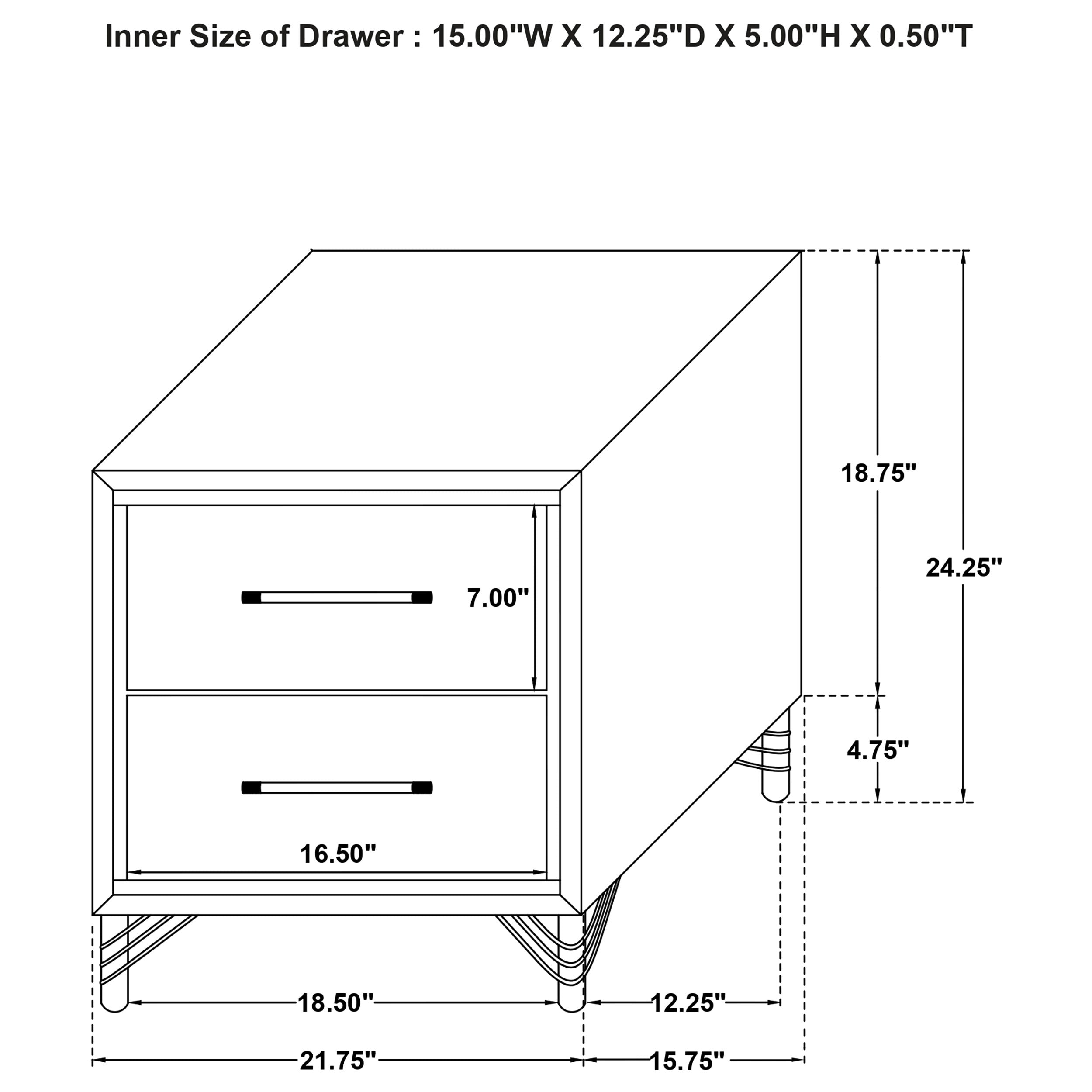 Lucia Nightstand - Ideal Furniture (Fresno,CA)