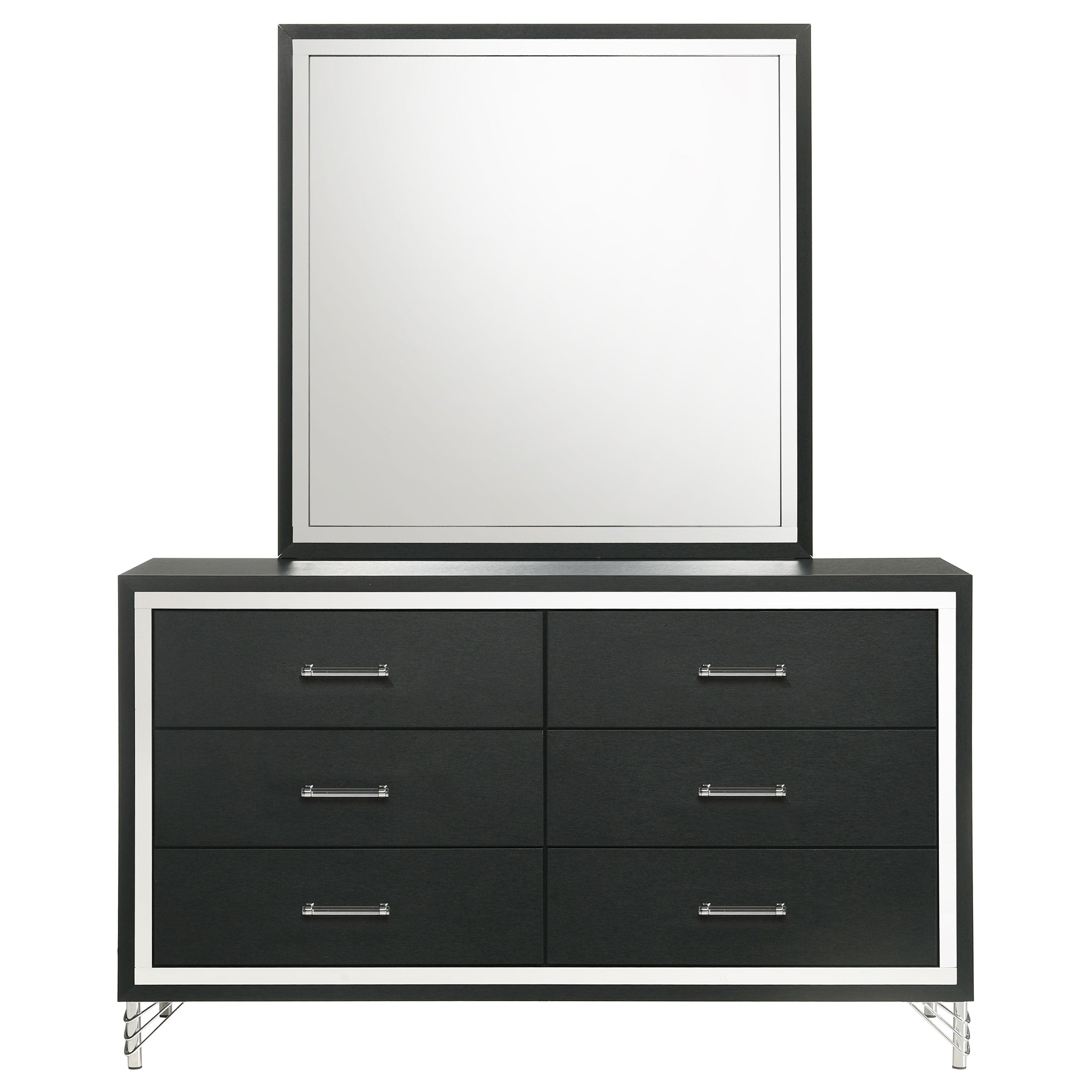 Lucia Dresser with Mirror - Ideal Furniture (Fresno,CA)