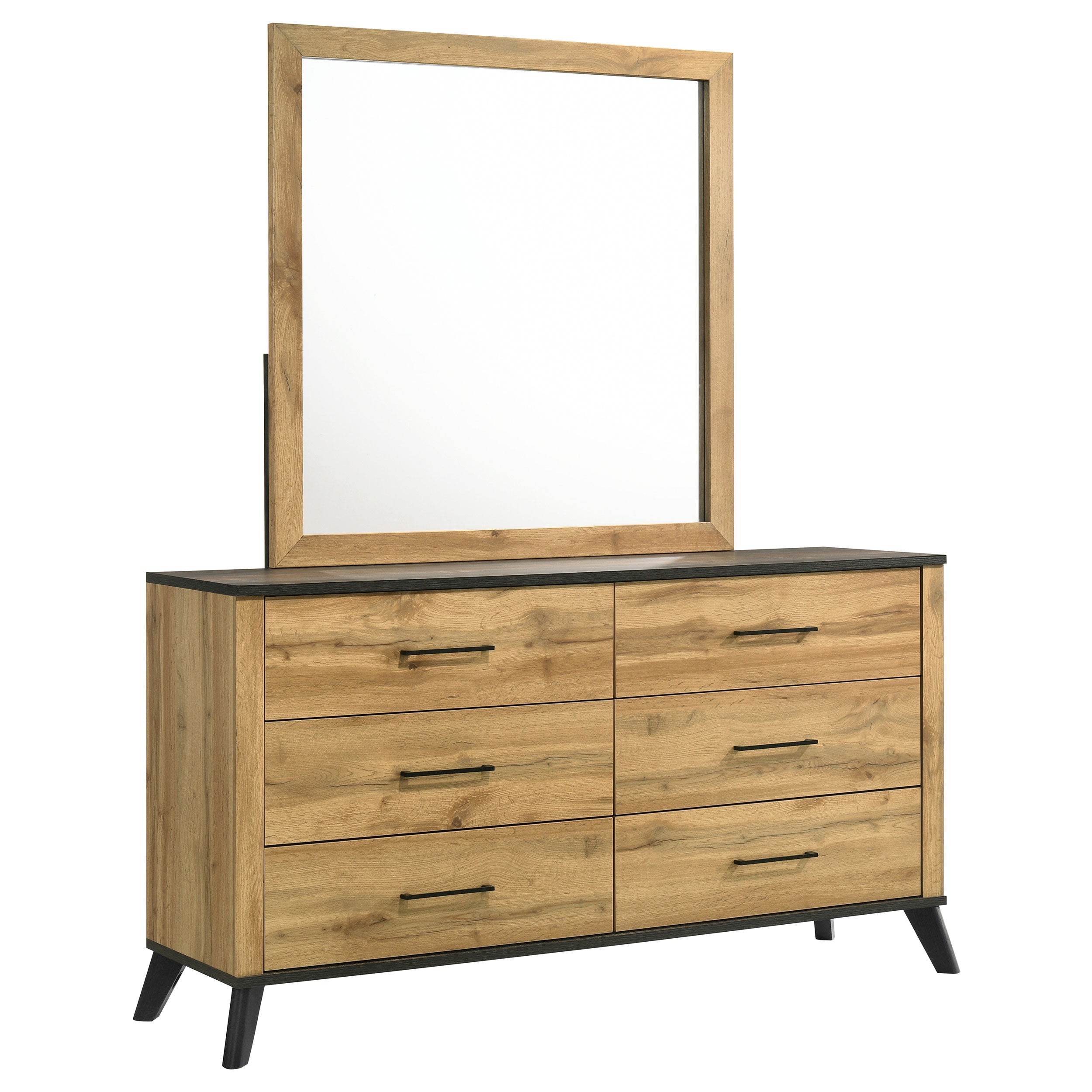Kaywood Dresser with Mirror - Ideal Furniture (Fresno,CA)